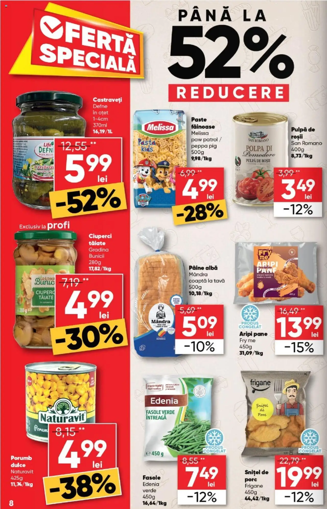 Catalog Profi 5 - 18 Februarie 2025 | Pagina 8 | Produse: Ciuperci, Pâine, Oțet, Roșii