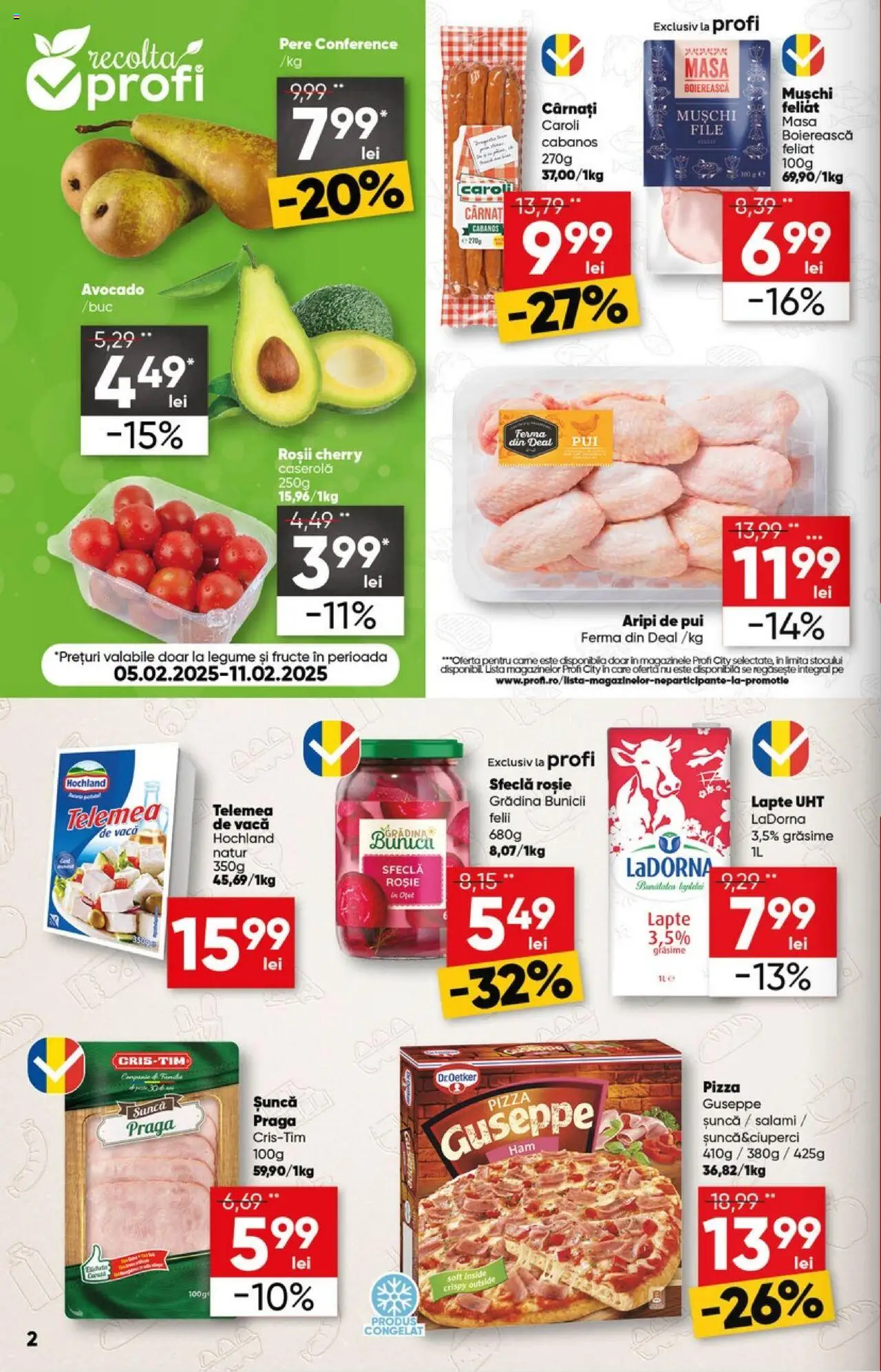 Catalog Profi 5 - 18 Februarie 2025 | Pagina 2 | Produse: Masă, Lapte, Fructe, Sfeclă