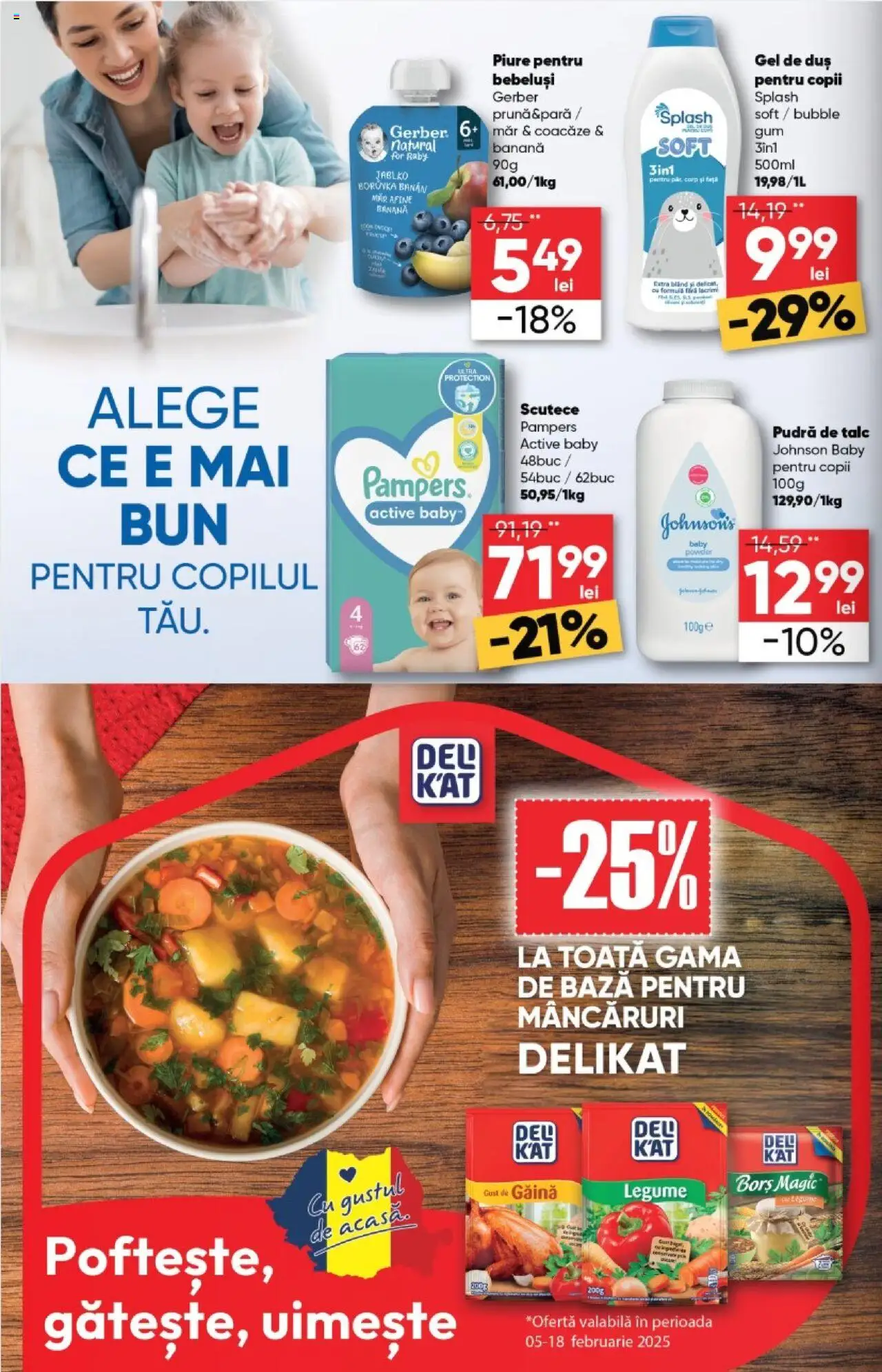 Catalog Profi 5 - 18 Februarie 2025 | Pagina 14 | Produse: Afine, Pudră, Gel de duș, Scutece