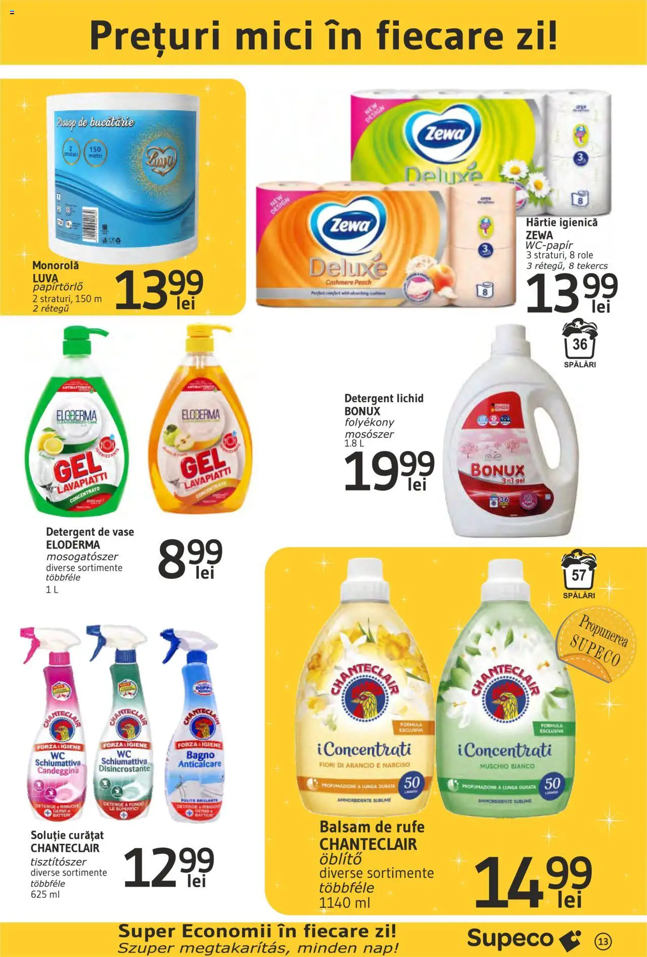Catalog Supeco 6 - 19 Februarie 2025 | Pagina 13 | Produse: Detergent de vase, Bucătărie, Balsam, Detergent