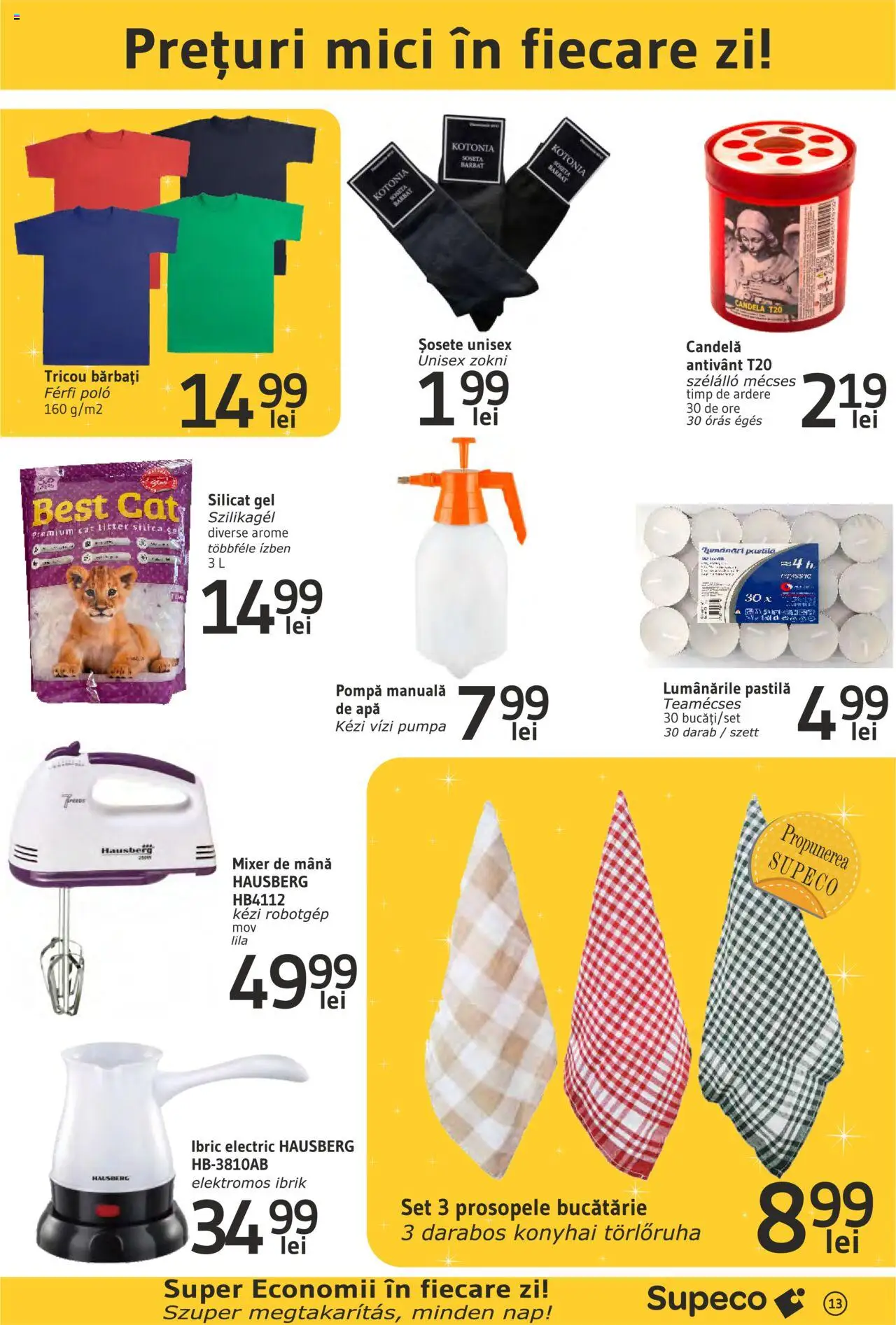 Catalog Supeco 6 - 19 Februarie 2025 | Pagina 15 | Produse: Bucătărie, Tricou, Șosete, Apă