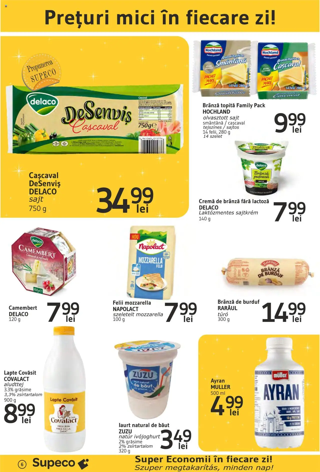Catalog Supeco 6 - 19 Februarie 2025 | Pagina 6 | Produse: Mici, Mozzarella, Lapte, Smântână