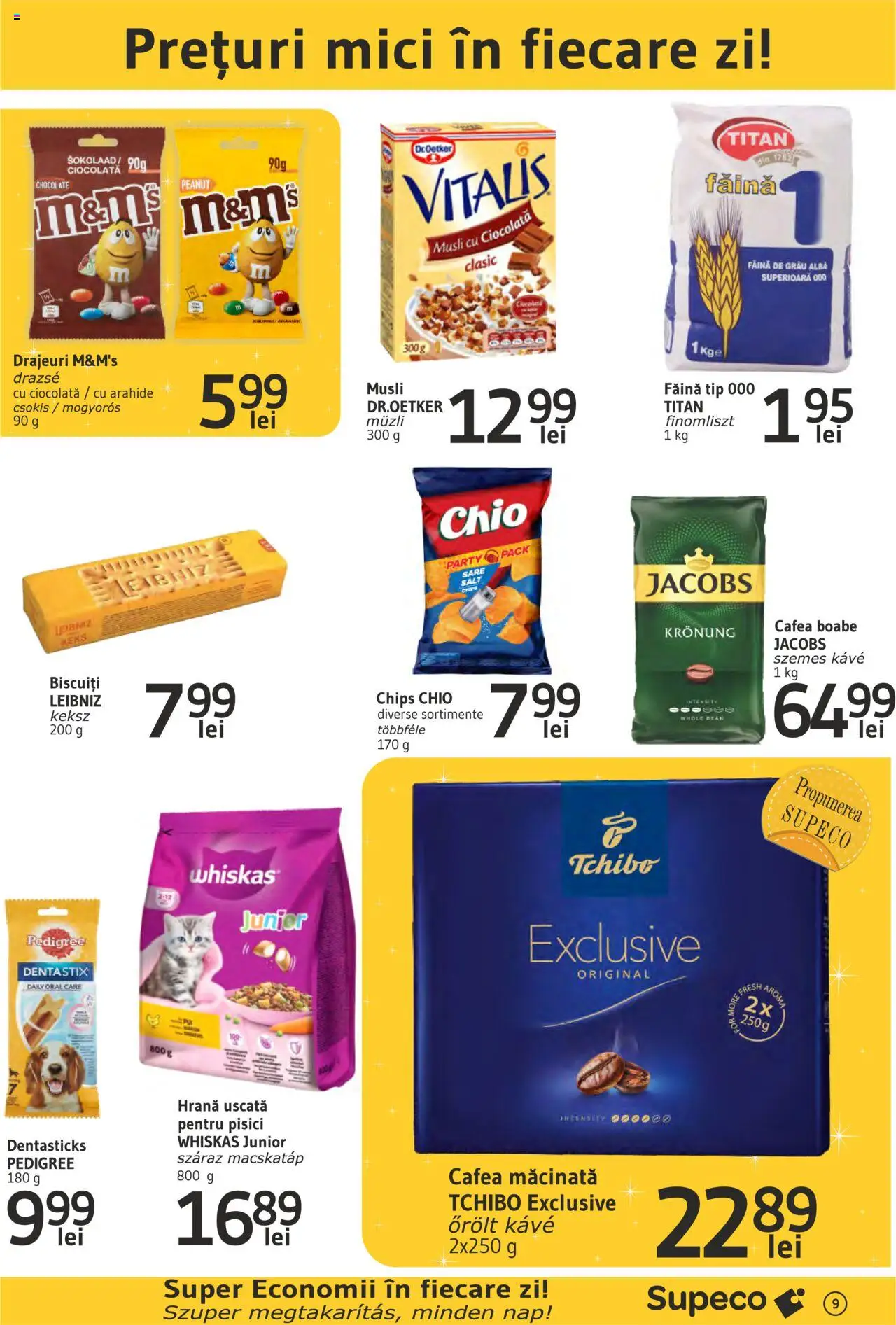 Catalog Supeco 6 - 19 Februarie 2025 | Pagina 9 | Produse: Ciocolată, Făină, Biscuiți, Sare