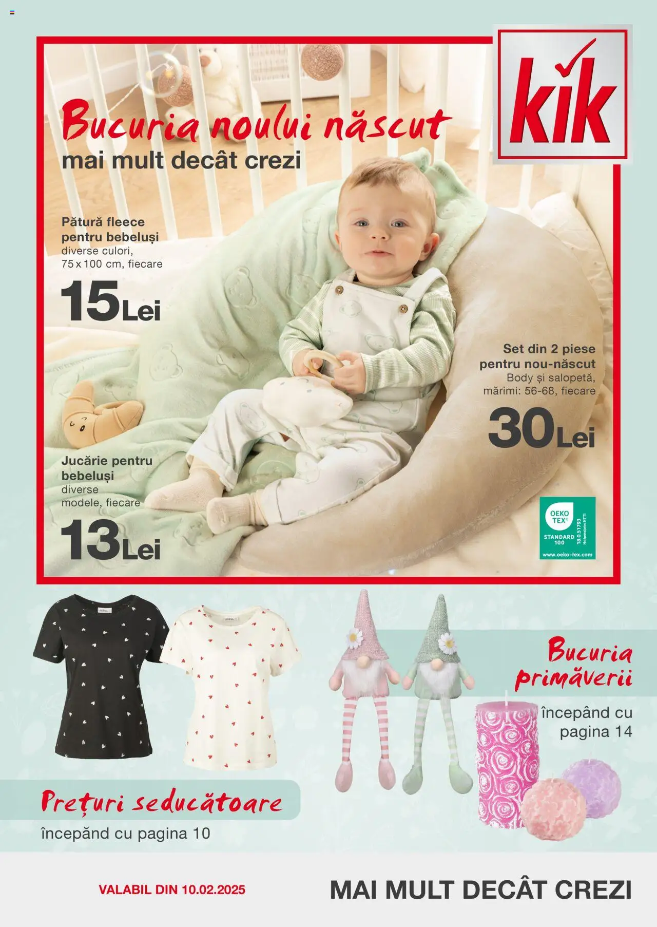 Catalog Kik 10 - 16 Februarie 2025 | Pagina 1 | Produse: Body, Pătură