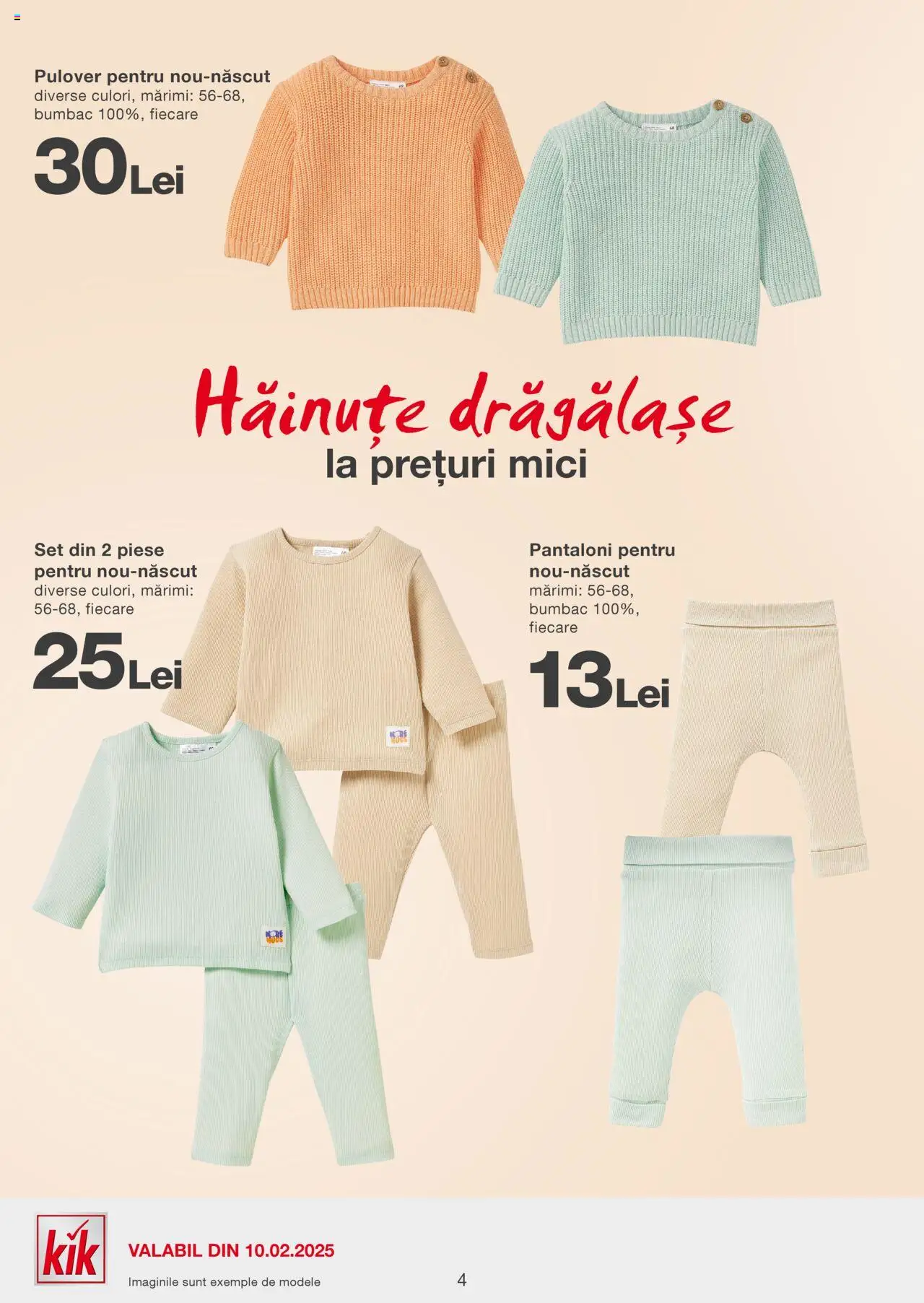Catalog Kik 10 - 16 Februarie 2025 | Pagina 4 | Produse: Mici, Pulover, Pantaloni