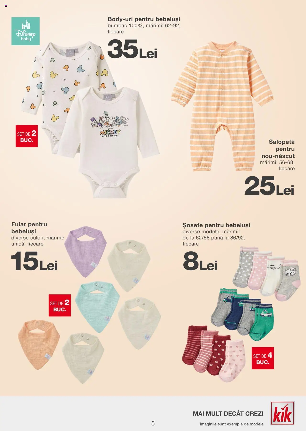 Catalog Kik 10 - 16 Februarie 2025 | Pagina 5 | Produse: Salopetă, Șosete