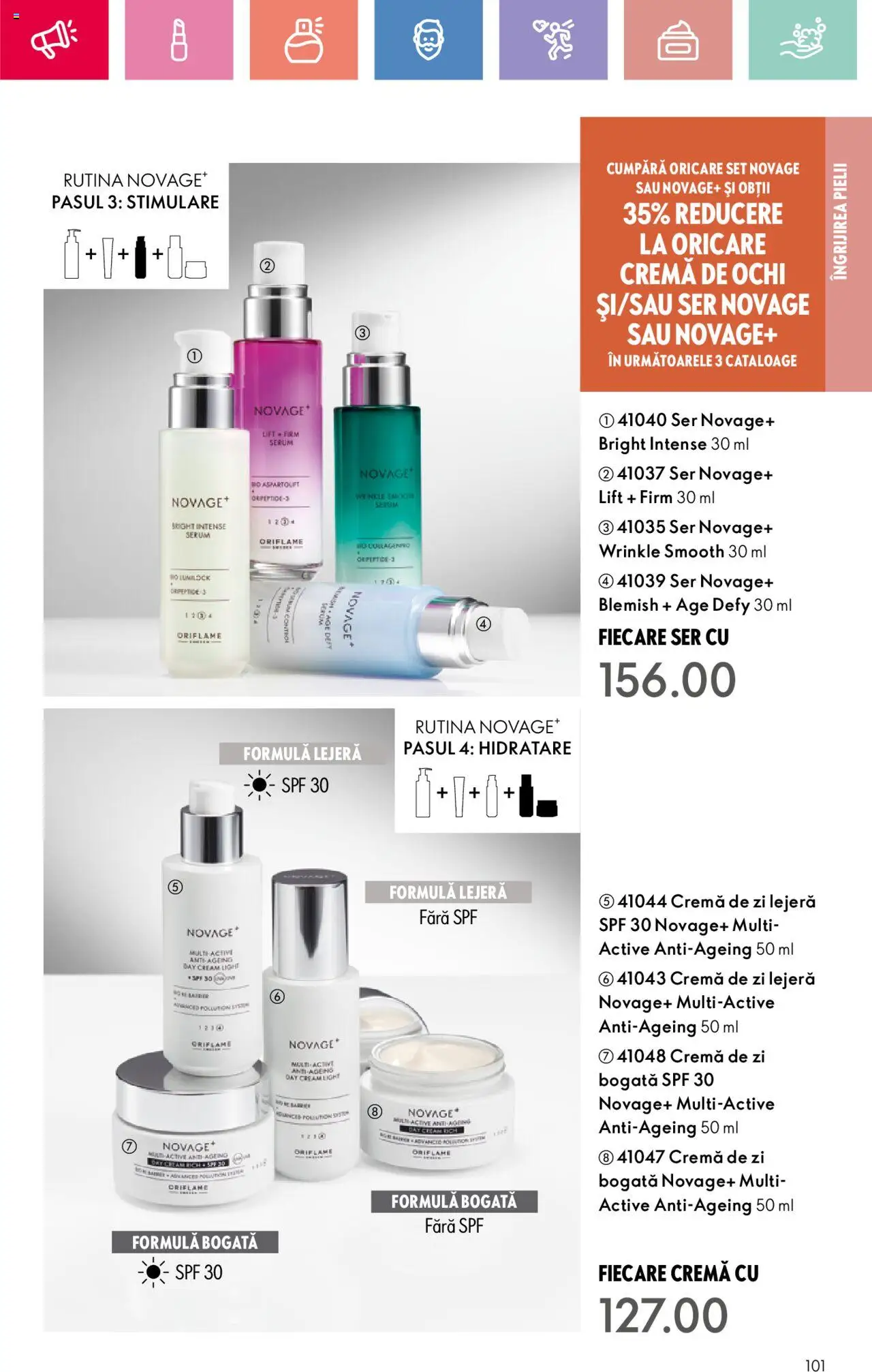 Catalog Oriflame 2 - 22 Martie 2025 | Pagina 101 | Produse: Serum, Cremă de zi, Cremă