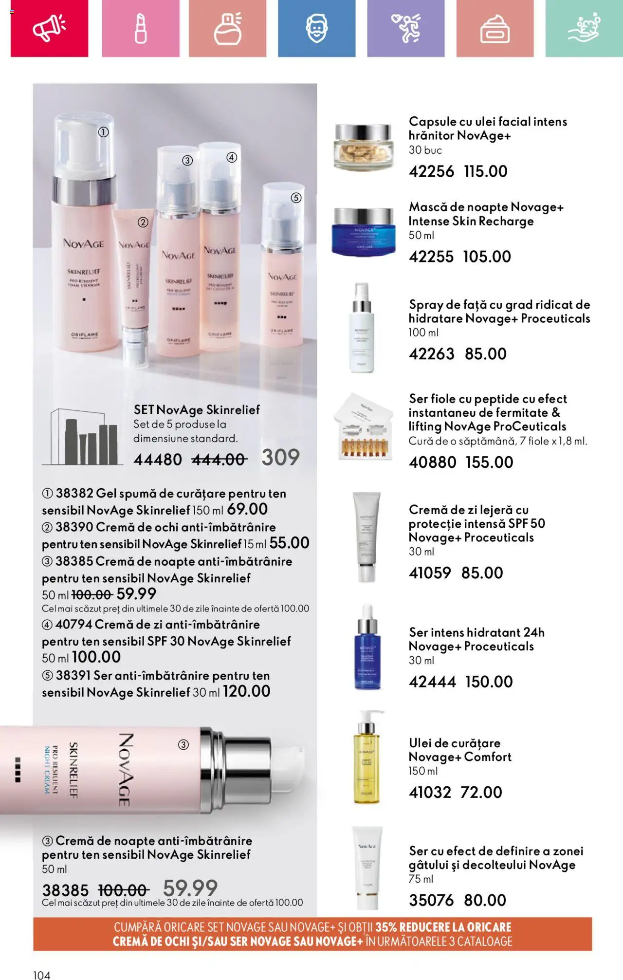Catalog Oriflame 2 - 22 Martie 2025 | Pagina 104 | Produse: Capsule cu ulei, Cremă de noapte, Cremă, Ulei