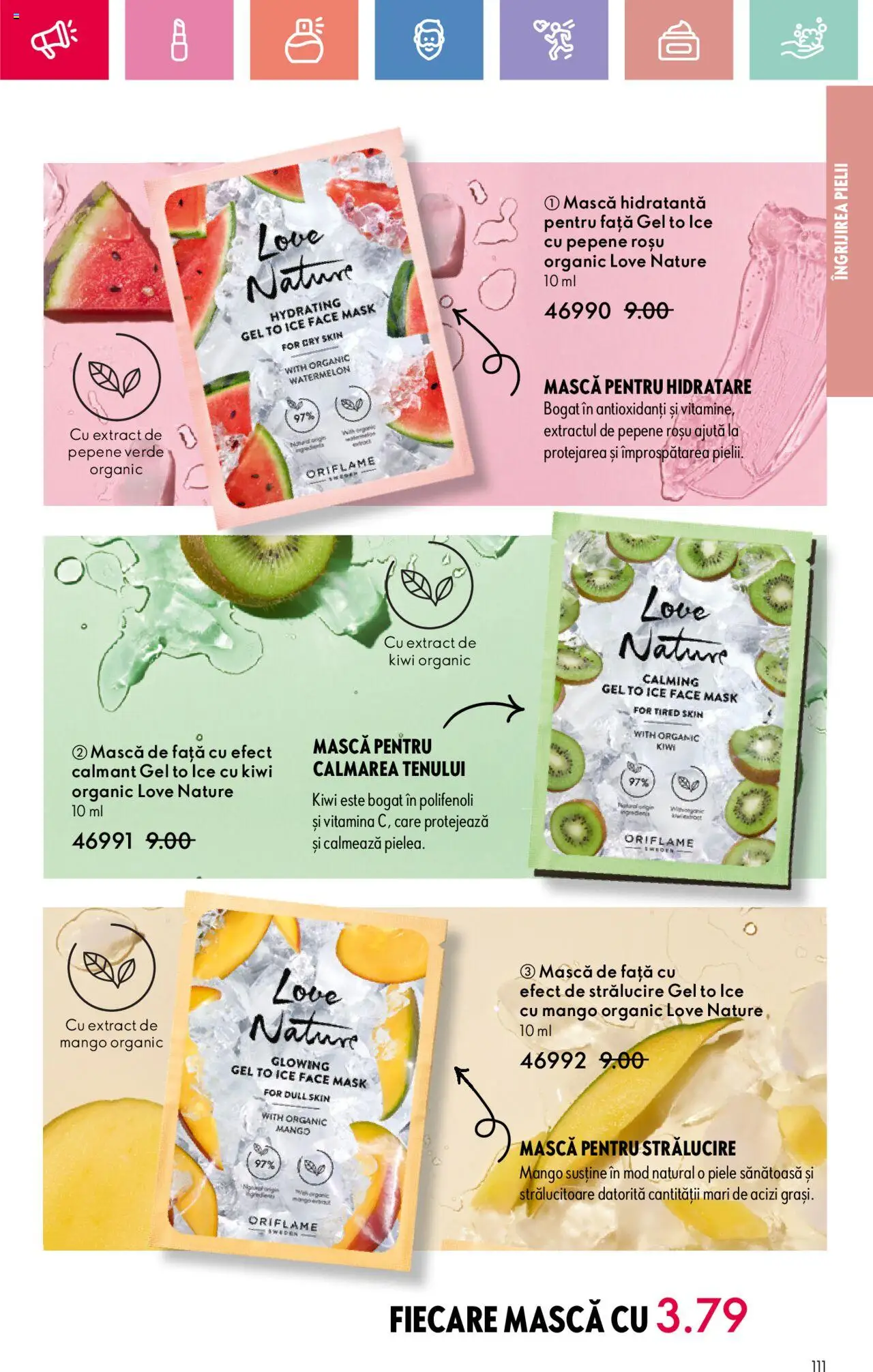 Catalog Oriflame 2 - 22 Martie 2025 | Pagina 111 | Produse: Pepene Verde, Kiwi, Mango