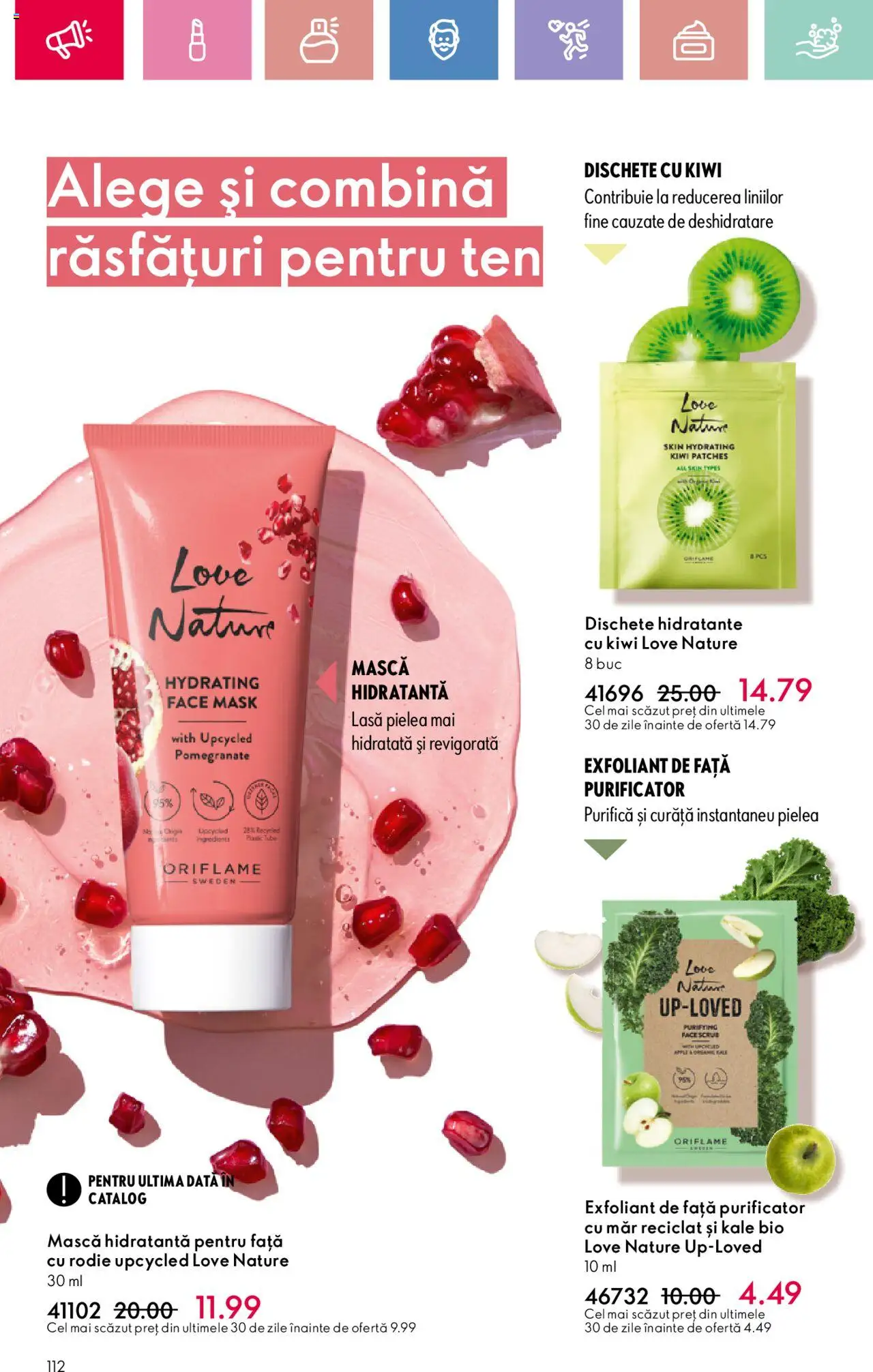 Catalog Oriflame 2 - 22 Martie 2025 | Pagina 112 | Produse: Şerit ödül, Exfoliant, Kiwi