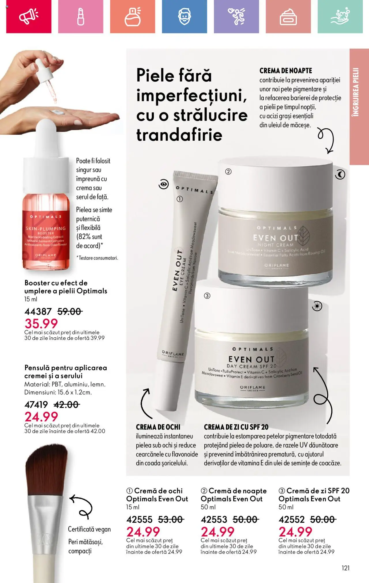Catalog Oriflame 2 - 22 Martie 2025 | Pagina 121 | Produse: Cremă de zi, Cremă de noapte, Cremă, Ulei