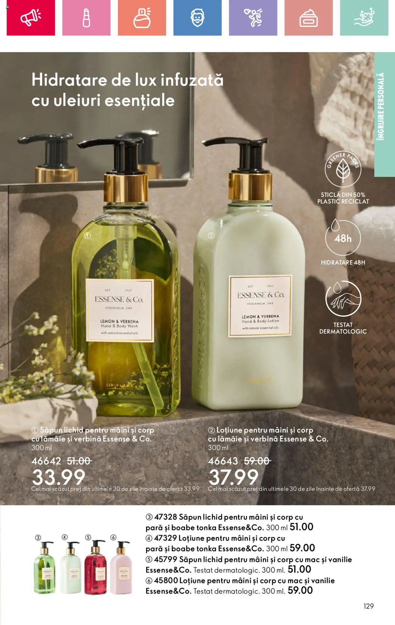 Catalog Oriflame 2 - 22 Martie 2025 | Pagina 129 | Produse: Body, Săpun, Săpun lichid, Lămâie