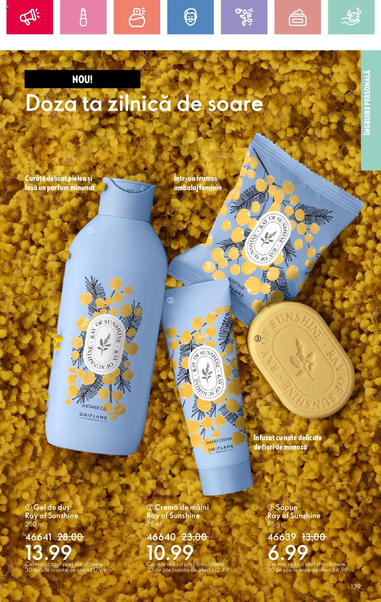 Catalog Oriflame 2 - 22 Martie 2025 | Pagina 139 | Produse: Cremă, Cremă de mâini, Săpun, Gel de duș