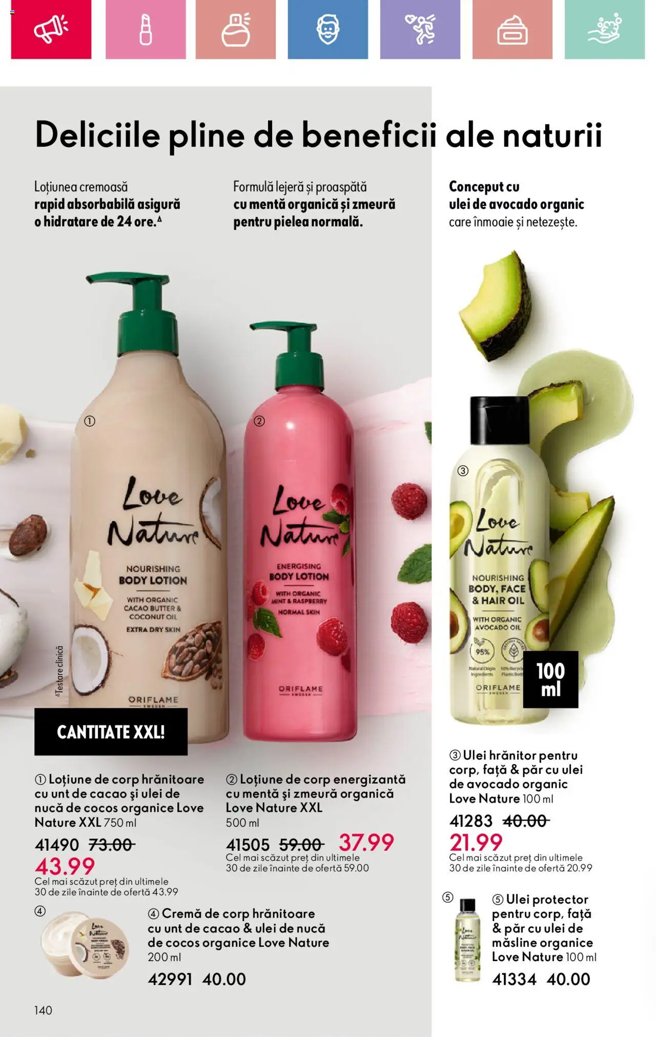 Catalog Oriflame 2 - 22 Martie 2025 | Pagina 140 | Produse: Body, Unt, Cacao, Avocado