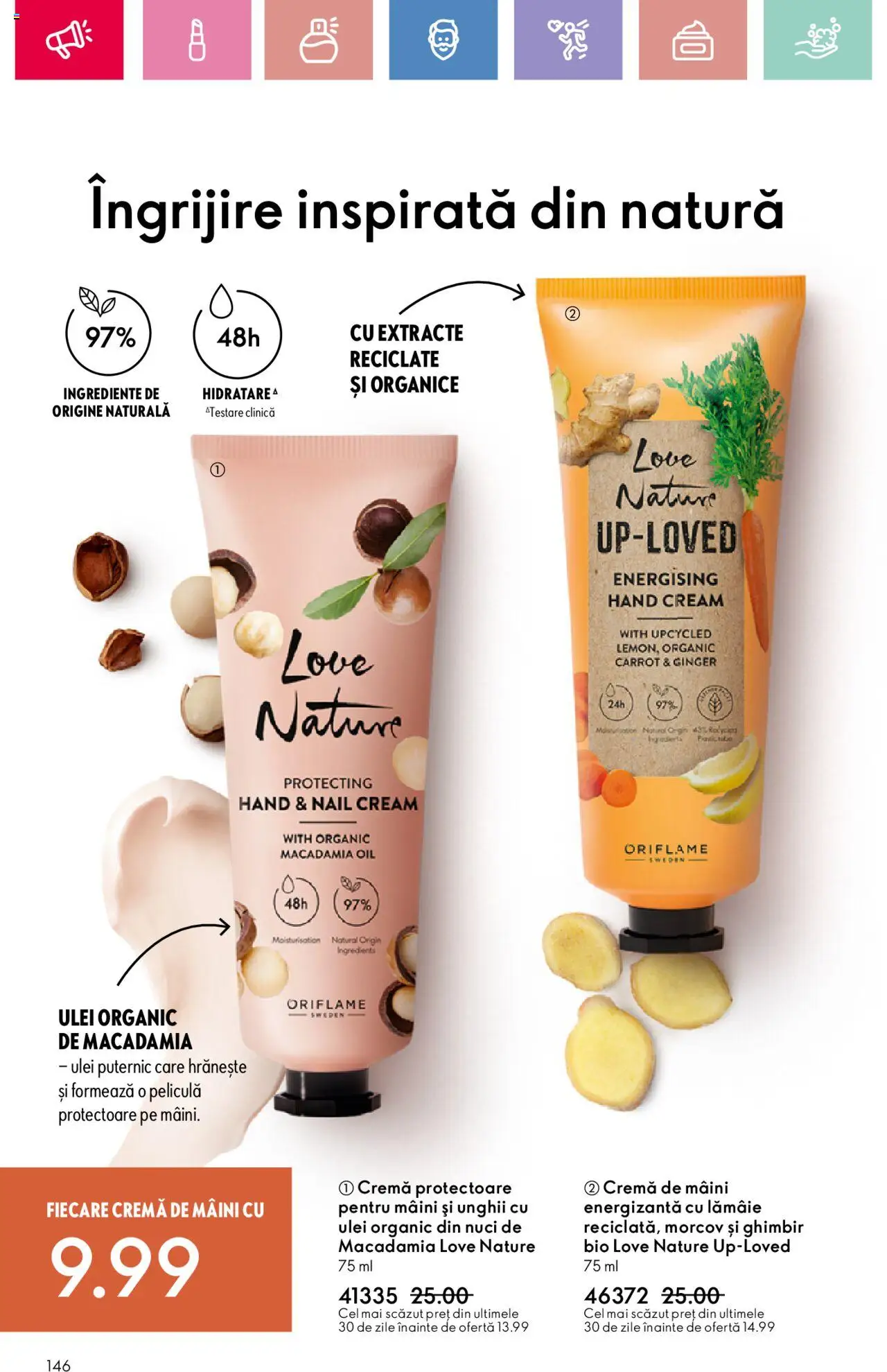 Catalog Oriflame 2 - 22 Martie 2025 | Pagina 146 | Produse: Cremă, Ulei, Nuci, Lămâie