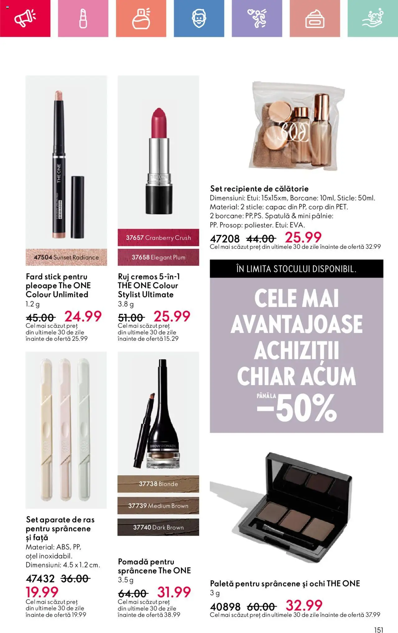 Catalog Oriflame 2 - 22 Martie 2025 | Pagina 151 | Produse: Recipiente, Ruj