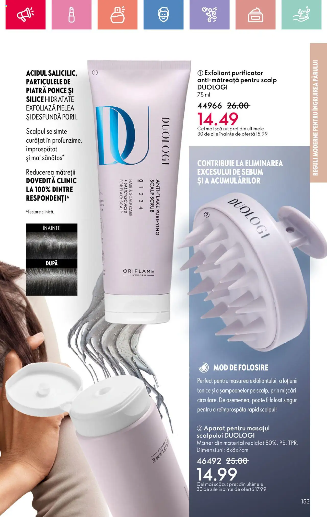 Catalog Oriflame 2 - 22 Martie 2025 | Pagina 153 | Produse: Exfoliant, Piatră ponce, Scrub, Mâner
