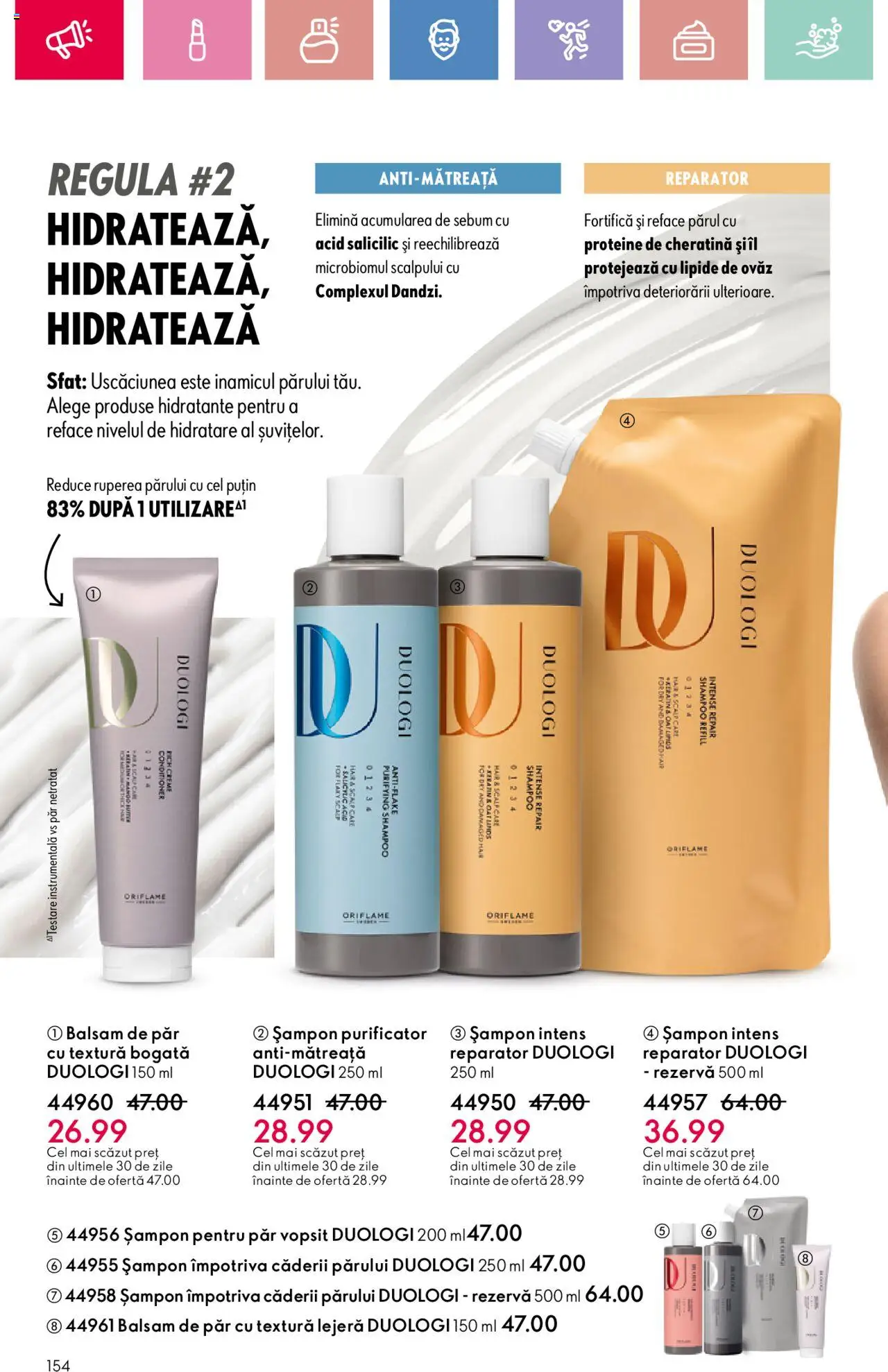Catalog Oriflame 2 - 22 Martie 2025 | Pagina 154 | Produse: Masaüstü kılıfı, Șampon, Balsam, Balsam de păr