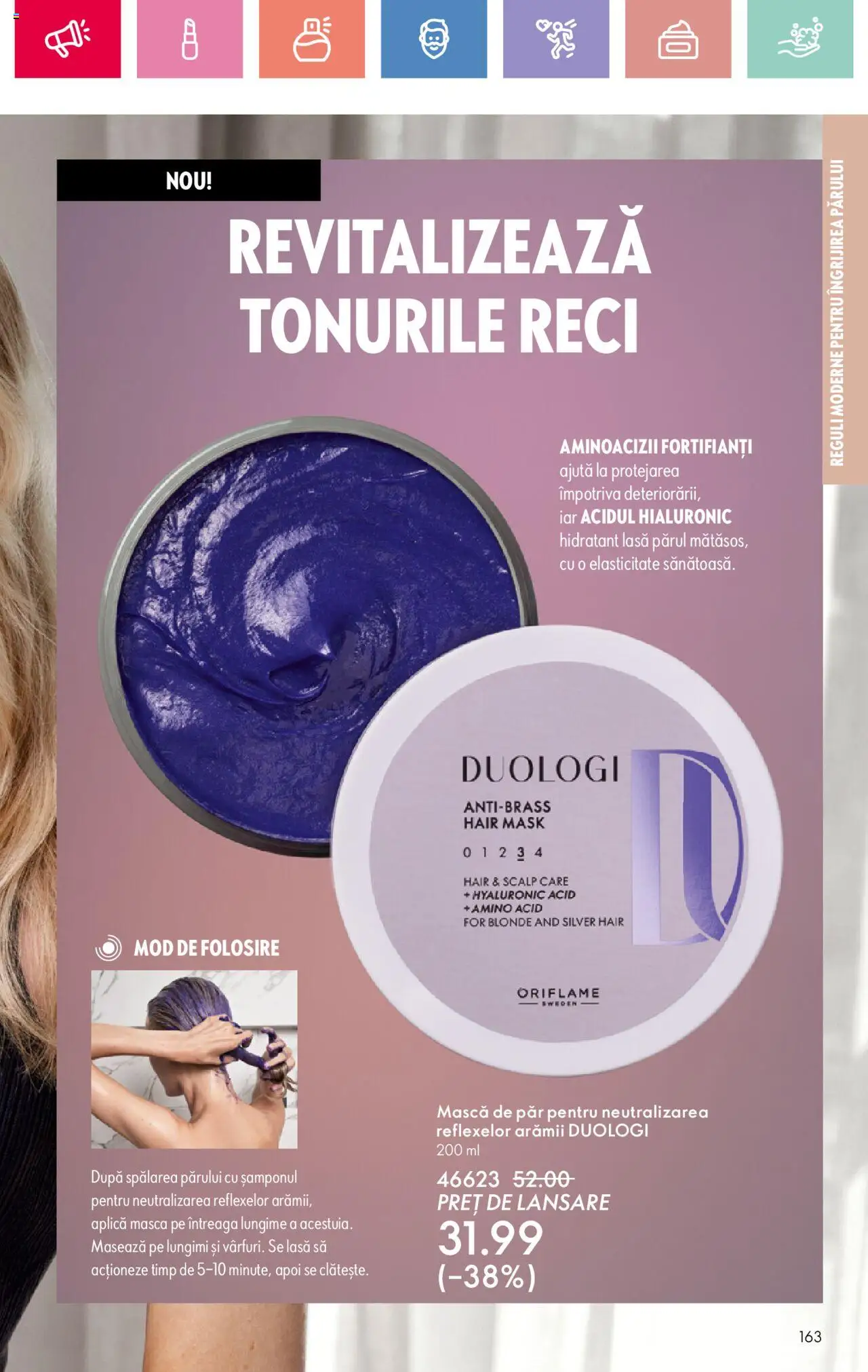Catalog Oriflame 2 - 22 Martie 2025 | Pagina 163 | Produse: Mască de păr