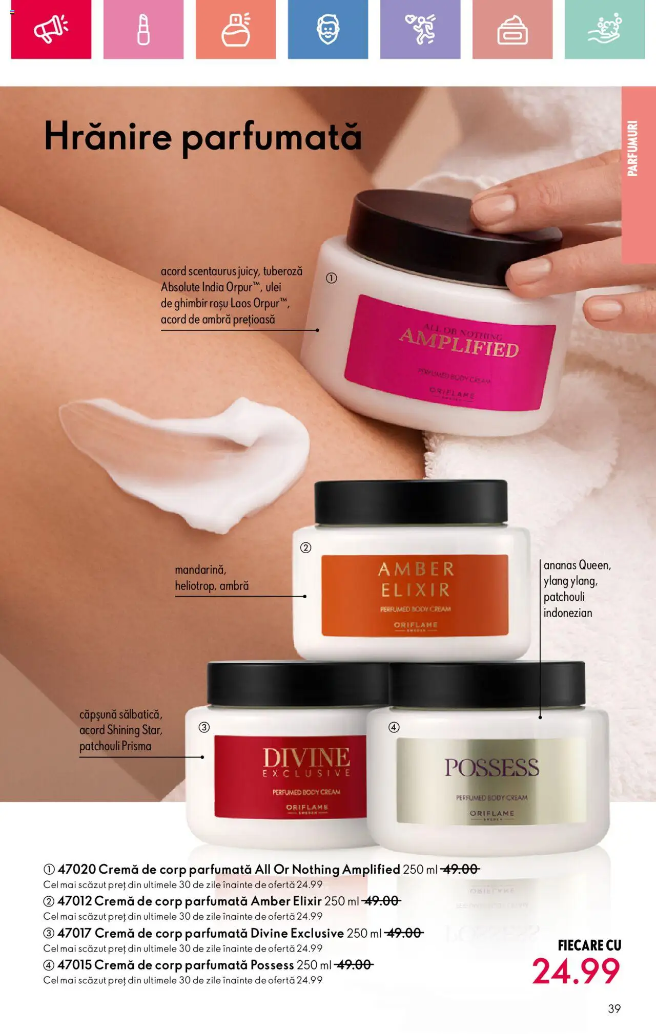 Catalog Oriflame 2 - 22 Martie 2025 | Pagina 39 | Produse: Body, Ulei, Cremă de corp, Ananas