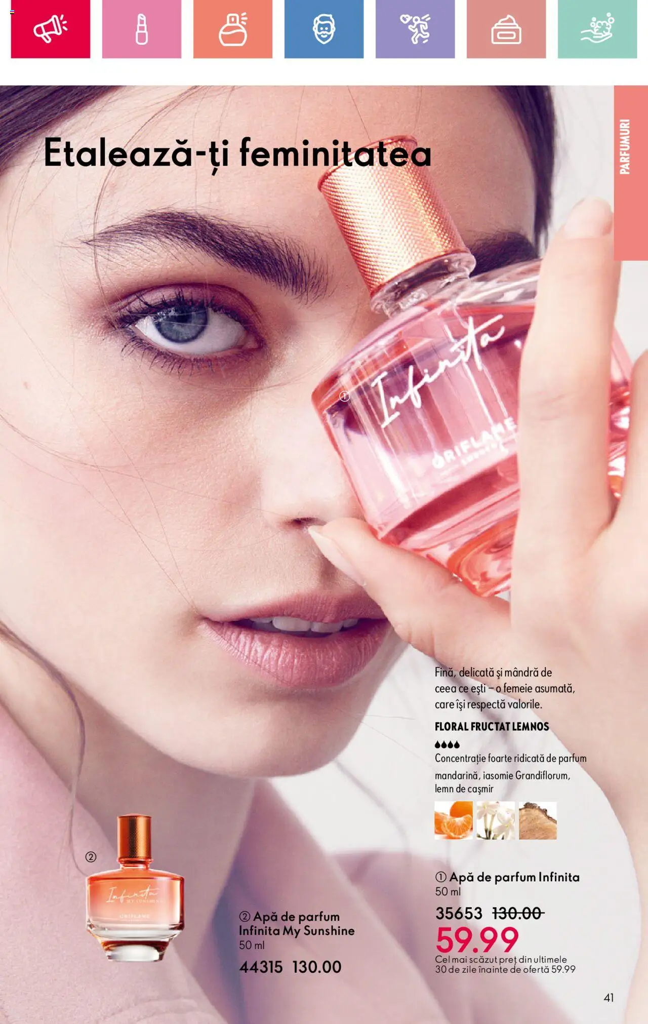 Catalog Oriflame 2 - 22 Martie 2025 | Pagina 41 | Produse: Apă de parfum, Parfum, Apă
