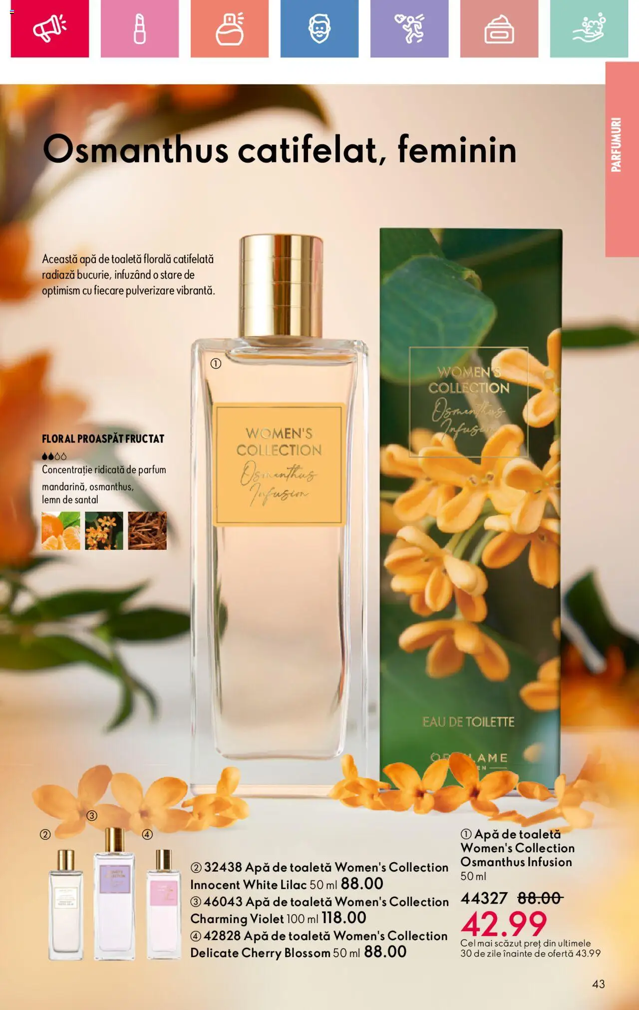 Catalog Oriflame 2 - 22 Martie 2025 | Pagina 43 | Produse: Toaletă, Parfum, Apă de toaletă, Apă