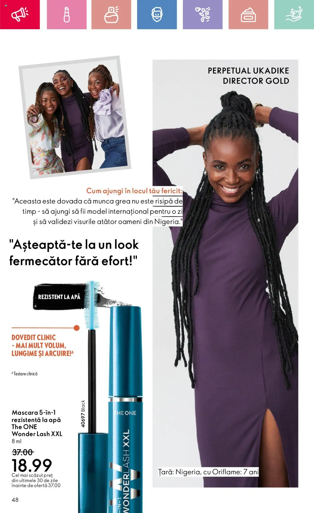 Catalog Oriflame 2 - 22 Martie 2025 | Pagina 48 | Produse: Mascara, Apă