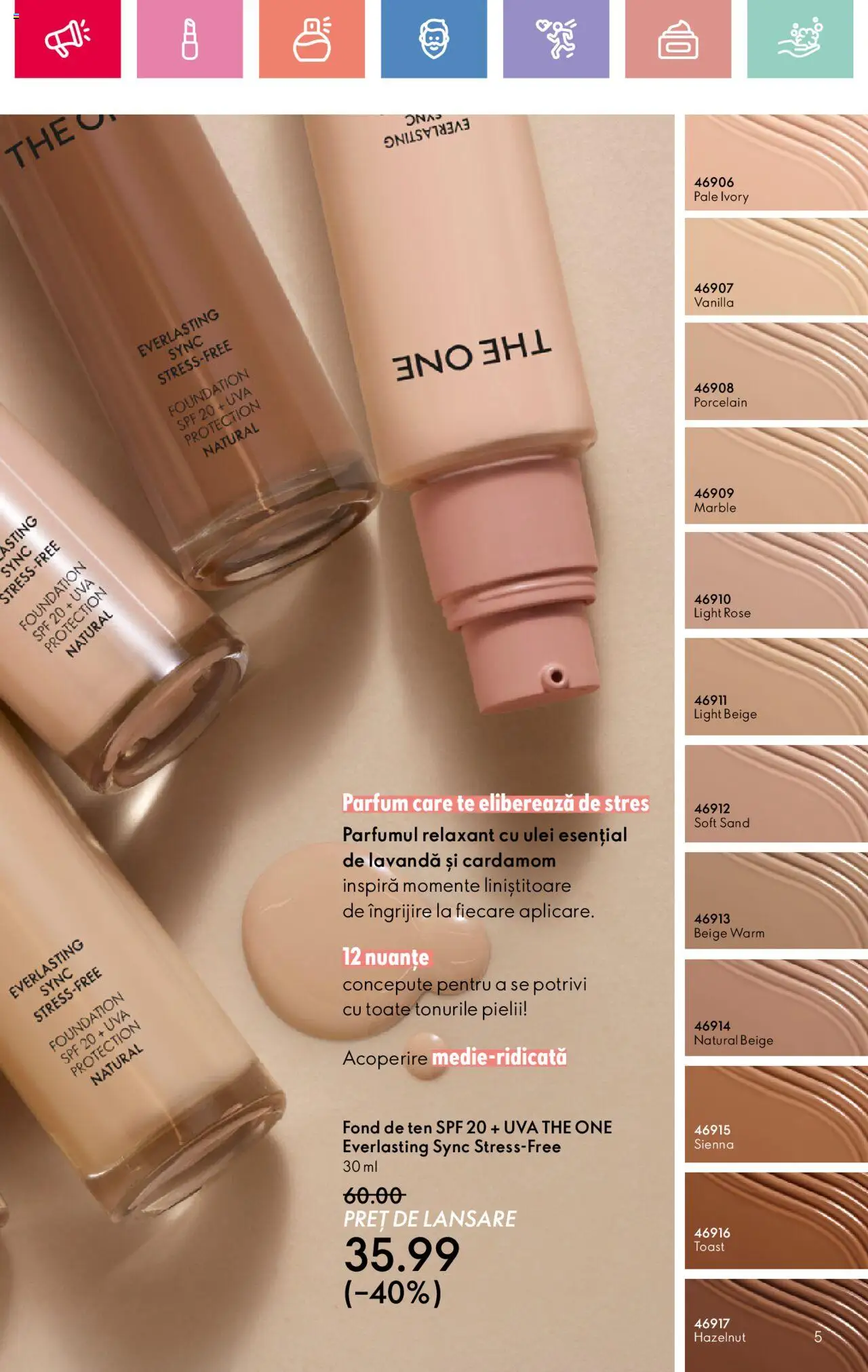 Catalog Oriflame 2 - 22 Martie 2025 | Pagina 5 | Produse: Fond de ten, Parfum, Ulei