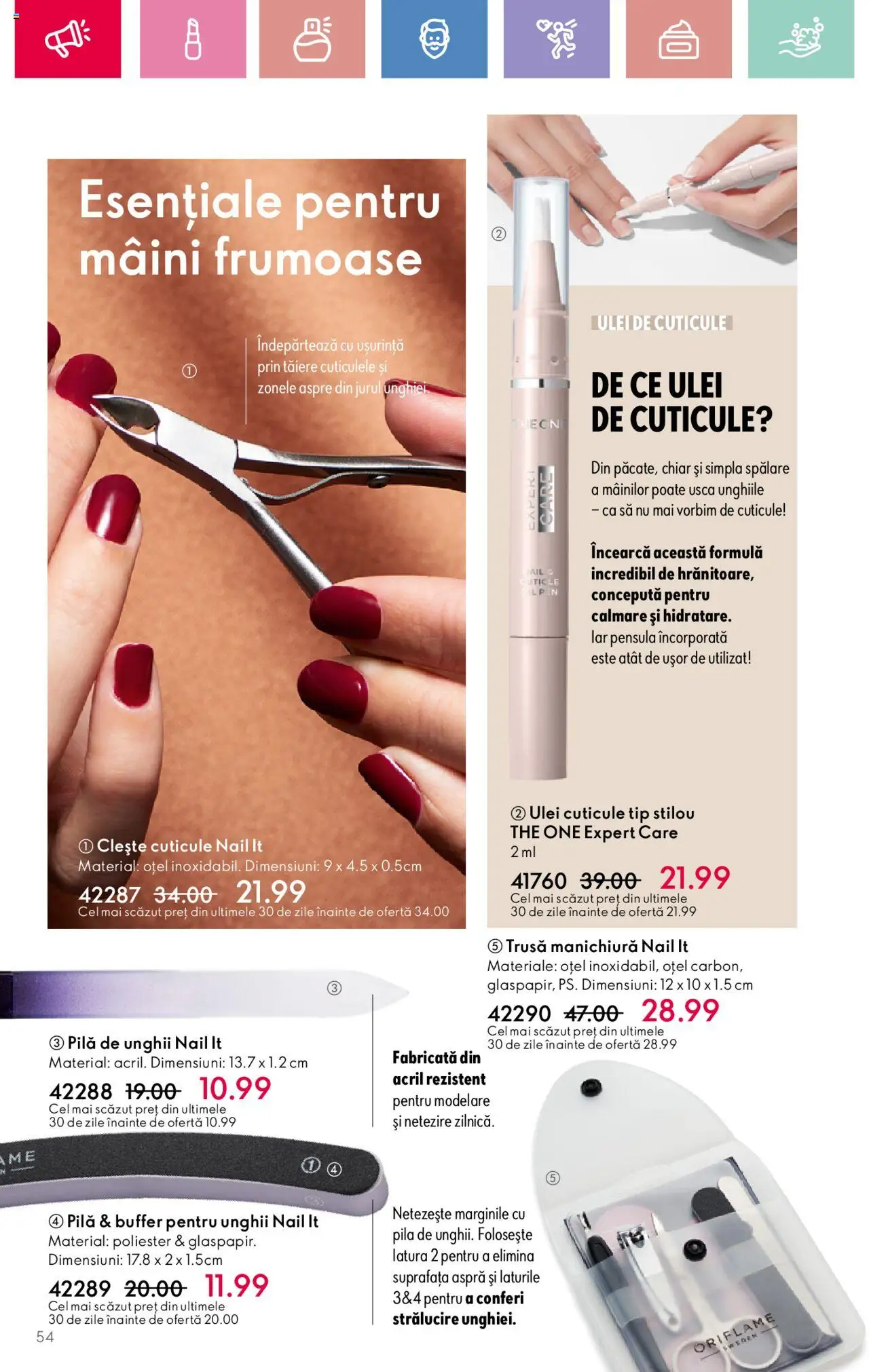 Catalog Oriflame 2 - 22 Martie 2025 | Pagina 54 | Produse: Clește, Ulei