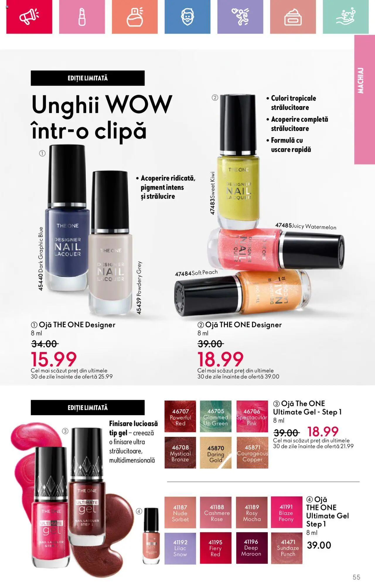 Catalog Oriflame 2 - 22 Martie 2025 | Pagina 55 | Produse: Machiaj, Kiwi, Ojă