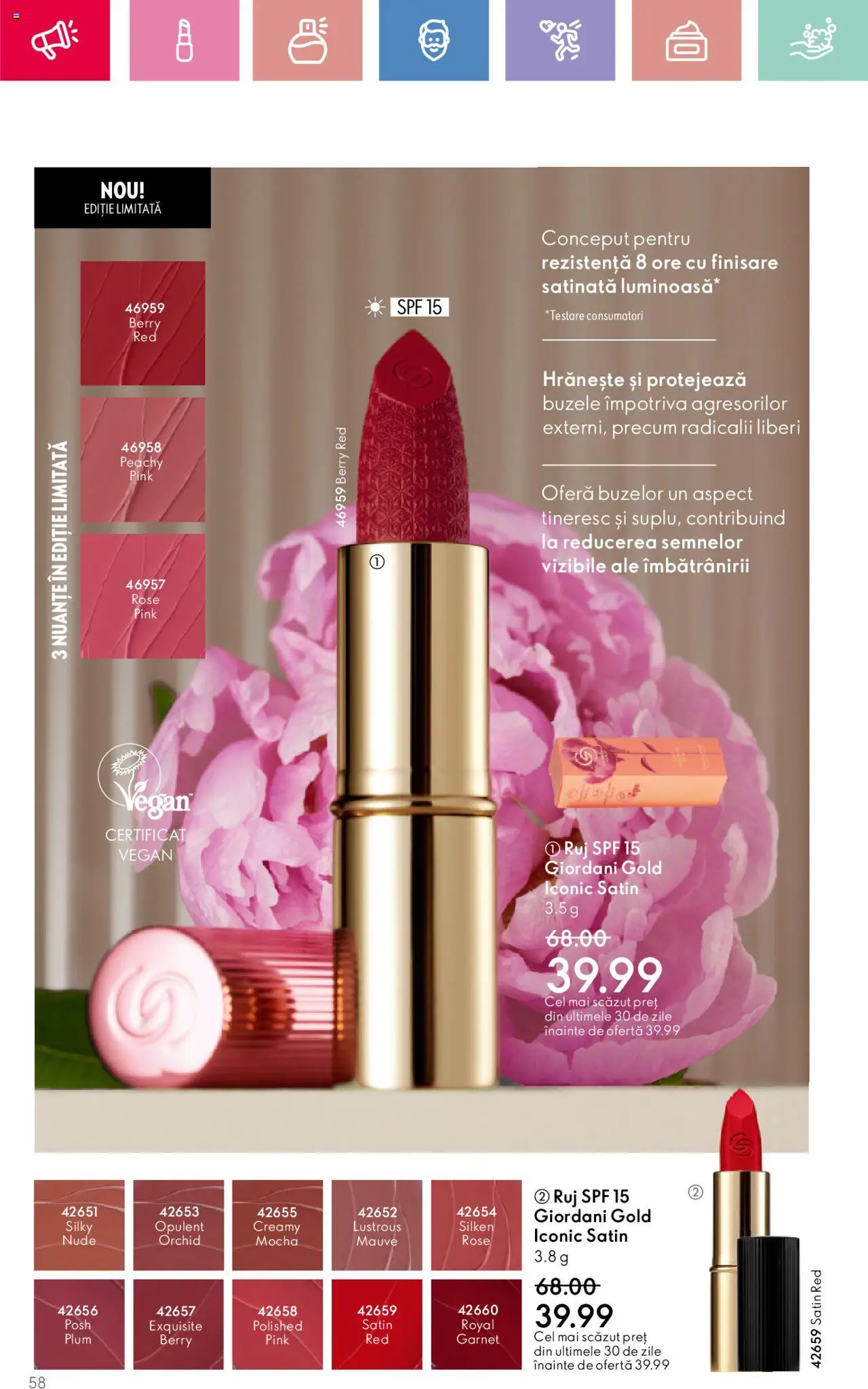 Catalog Oriflame 2 - 22 Martie 2025 | Pagina 58 | Produse: Ruj