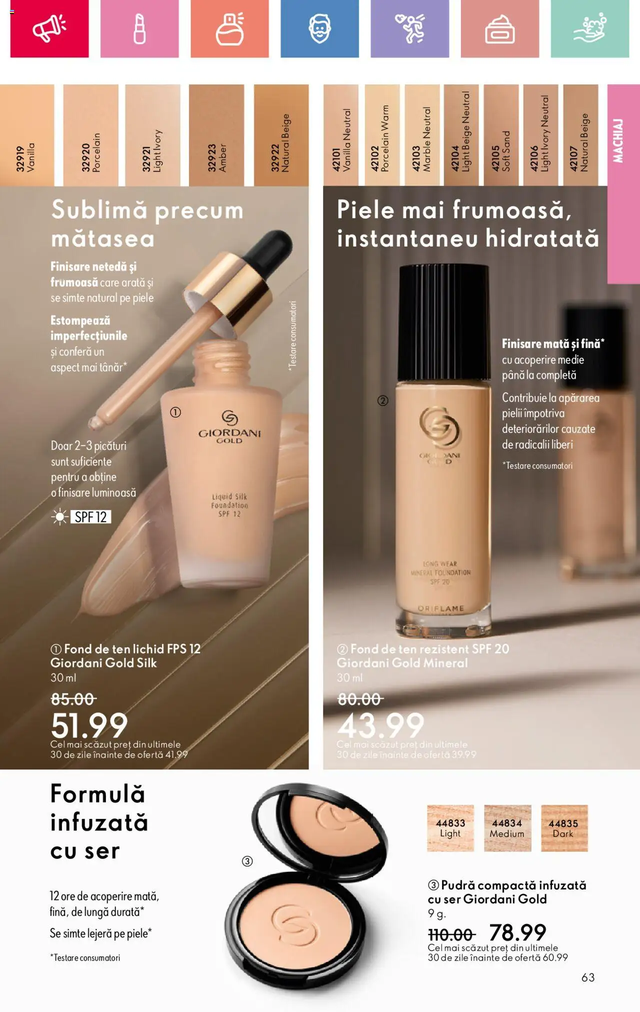 Catalog Oriflame 2 - 22 Martie 2025 | Pagina 63 | Produse: Fond de ten, Machiaj, Pudră