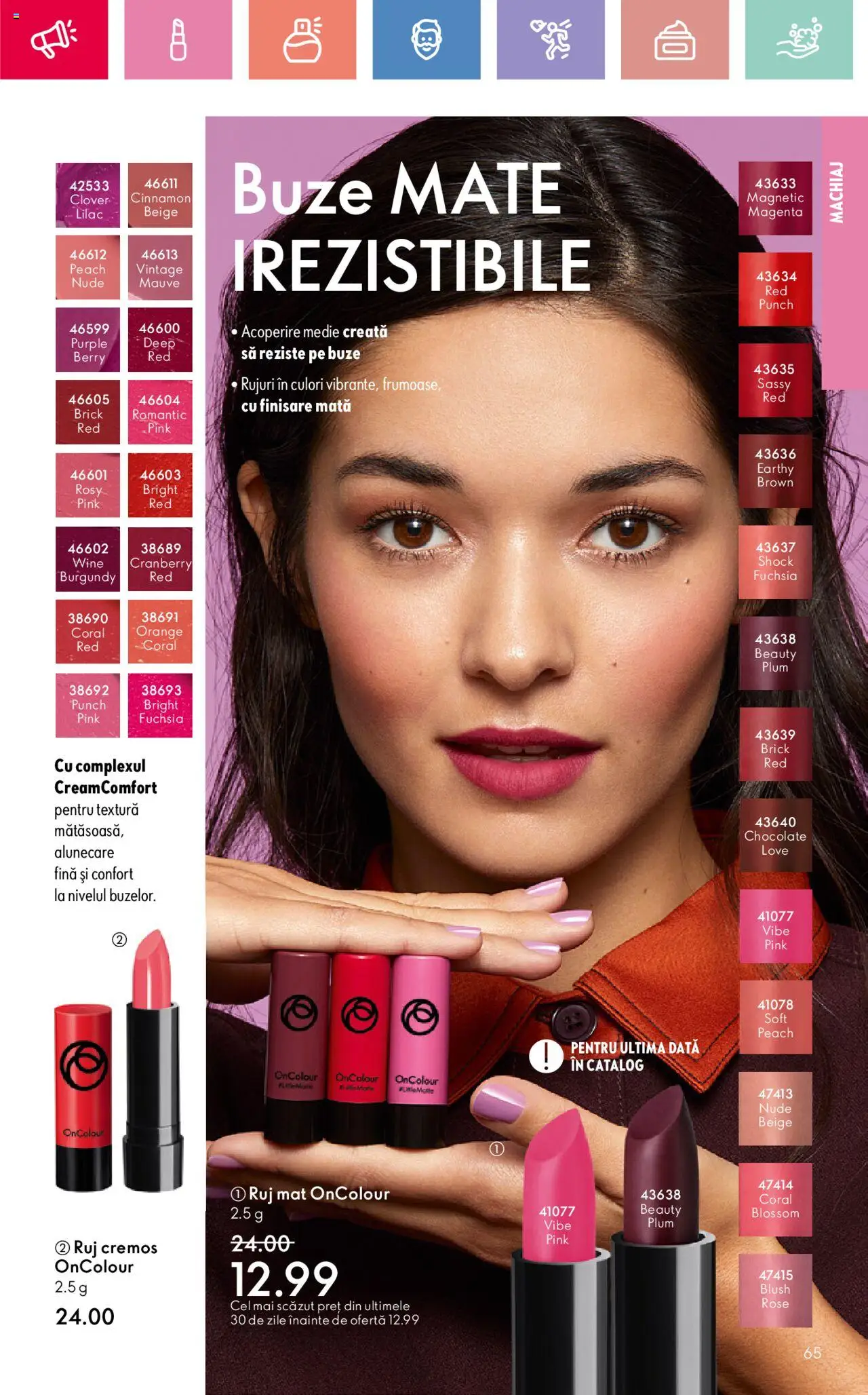 Catalog Oriflame 2 - 22 Martie 2025 | Pagina 65 | Produse: Machiaj, Blush, Ruj