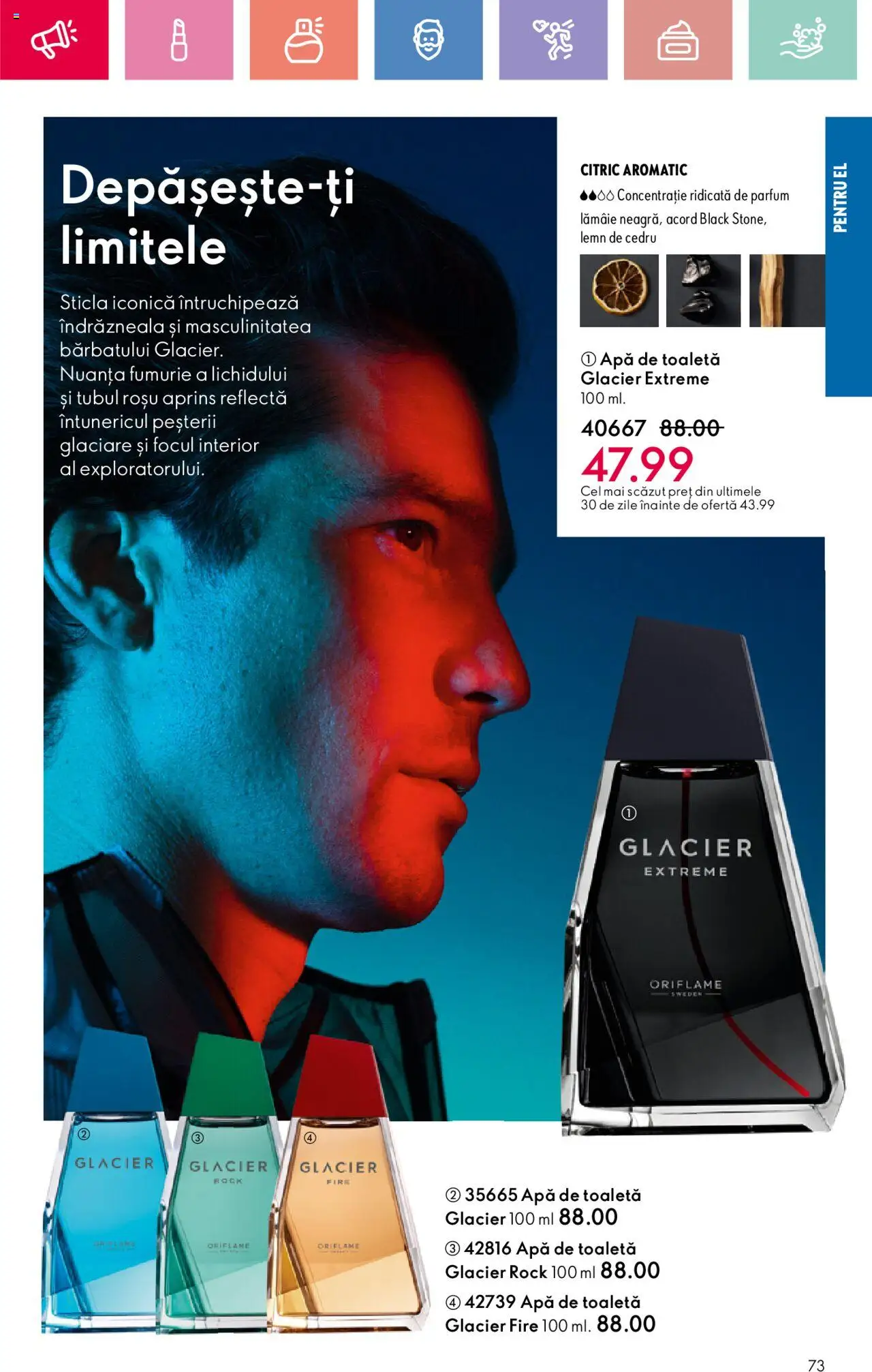 Catalog Oriflame 2 - 22 Martie 2025 | Pagina 73 | Produse: Toaletă, Apă de toaletă, Apă, Lămâie