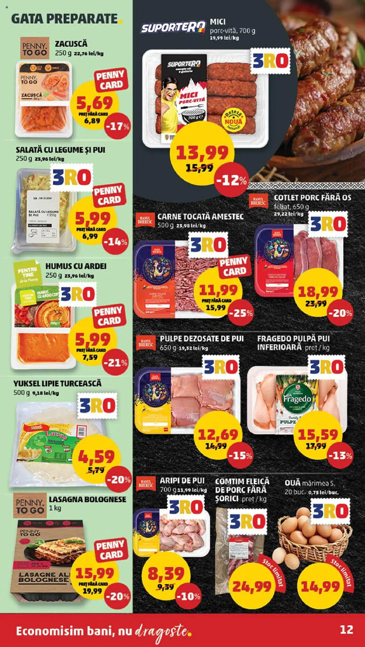 Catalog PENNY Market 12 - 18 Februarie 2025 | Pagina 12 | Produse: Mici, Salată, Humus, Legume