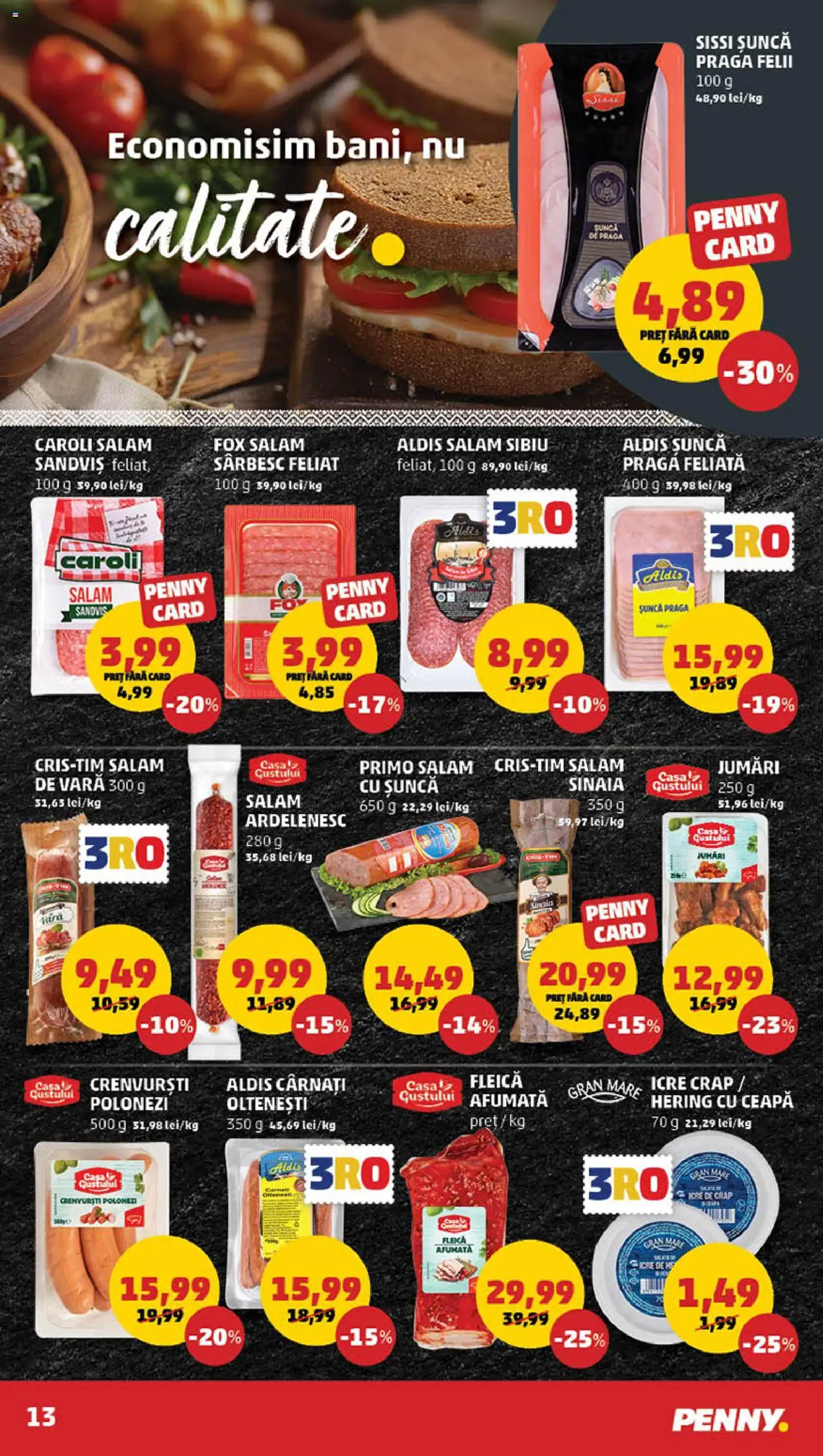 Catalog PENNY Market 12 - 18 Februarie 2025 | Pagina 13 | Produse: Bahçe aydınlatması, Crenvurști, Salam, Fleică