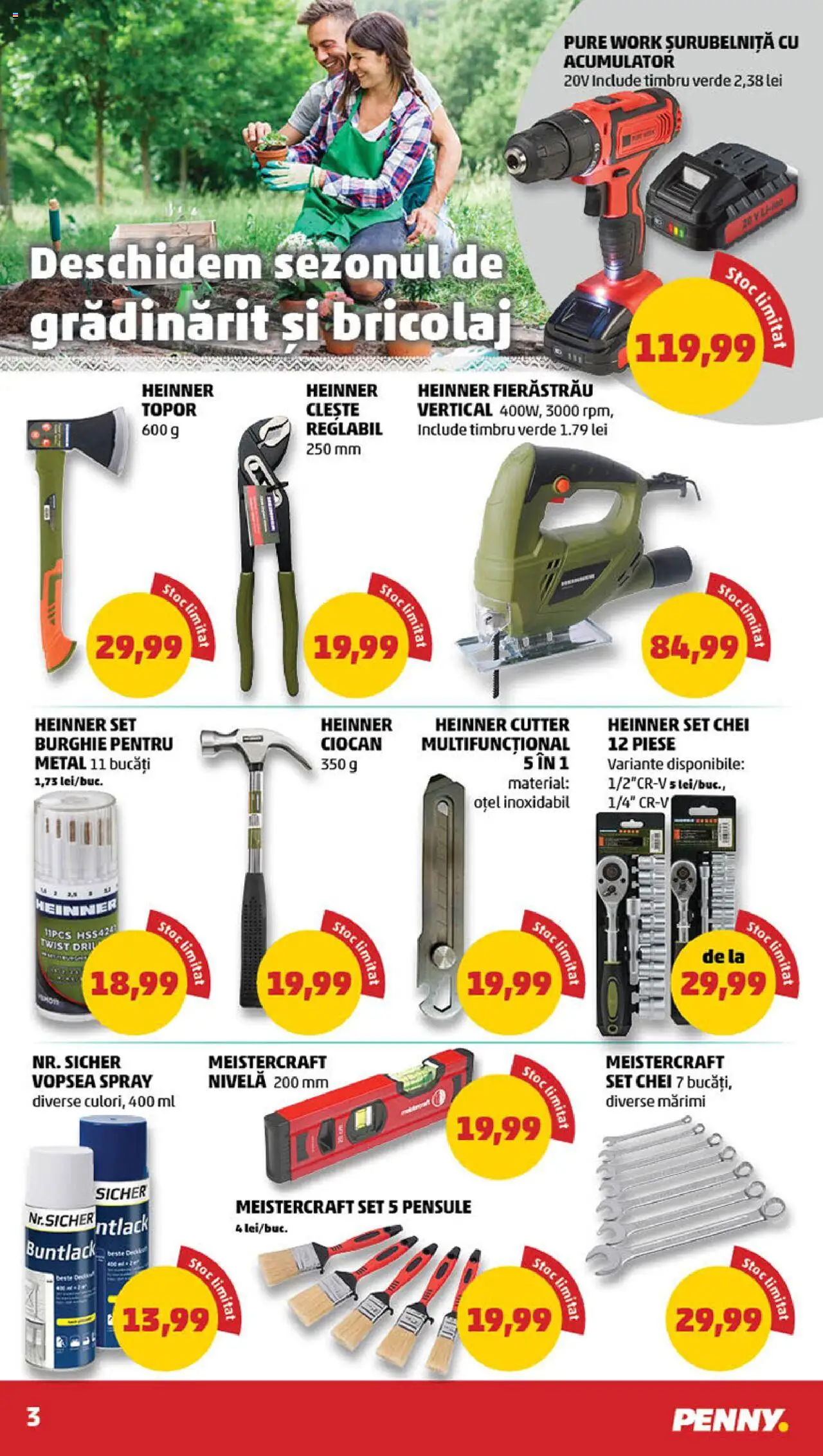 Catalog PENNY Market 12 - 18 Februarie 2025 | Pagina 3 | Produse: Cutter, Clește, Vopsea