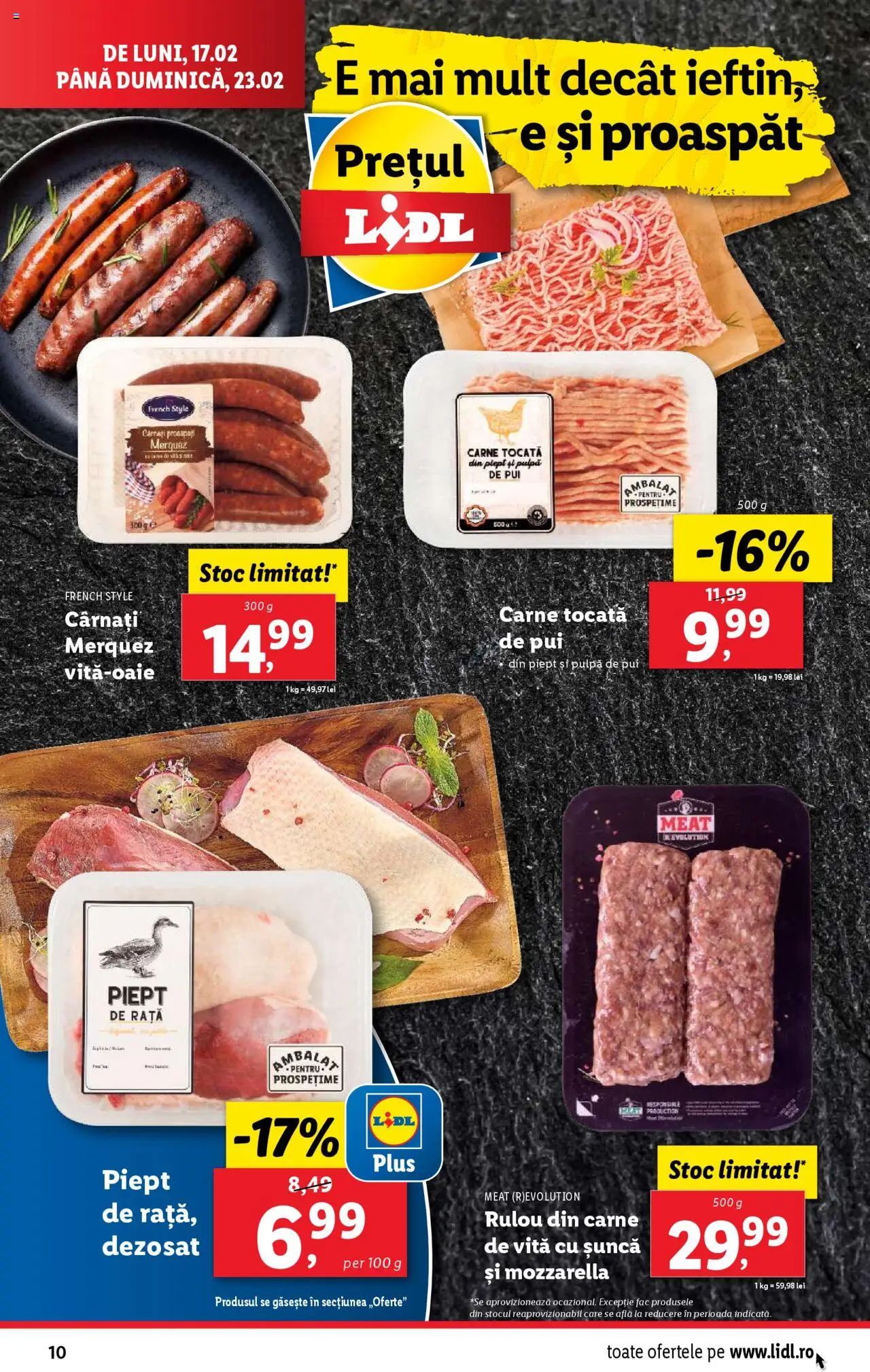 Catalog LIDL 17 - 23 Februarie 2025 | Pagina 10 | Produse: Delgeç, Rață, Șuncă, Cârnați