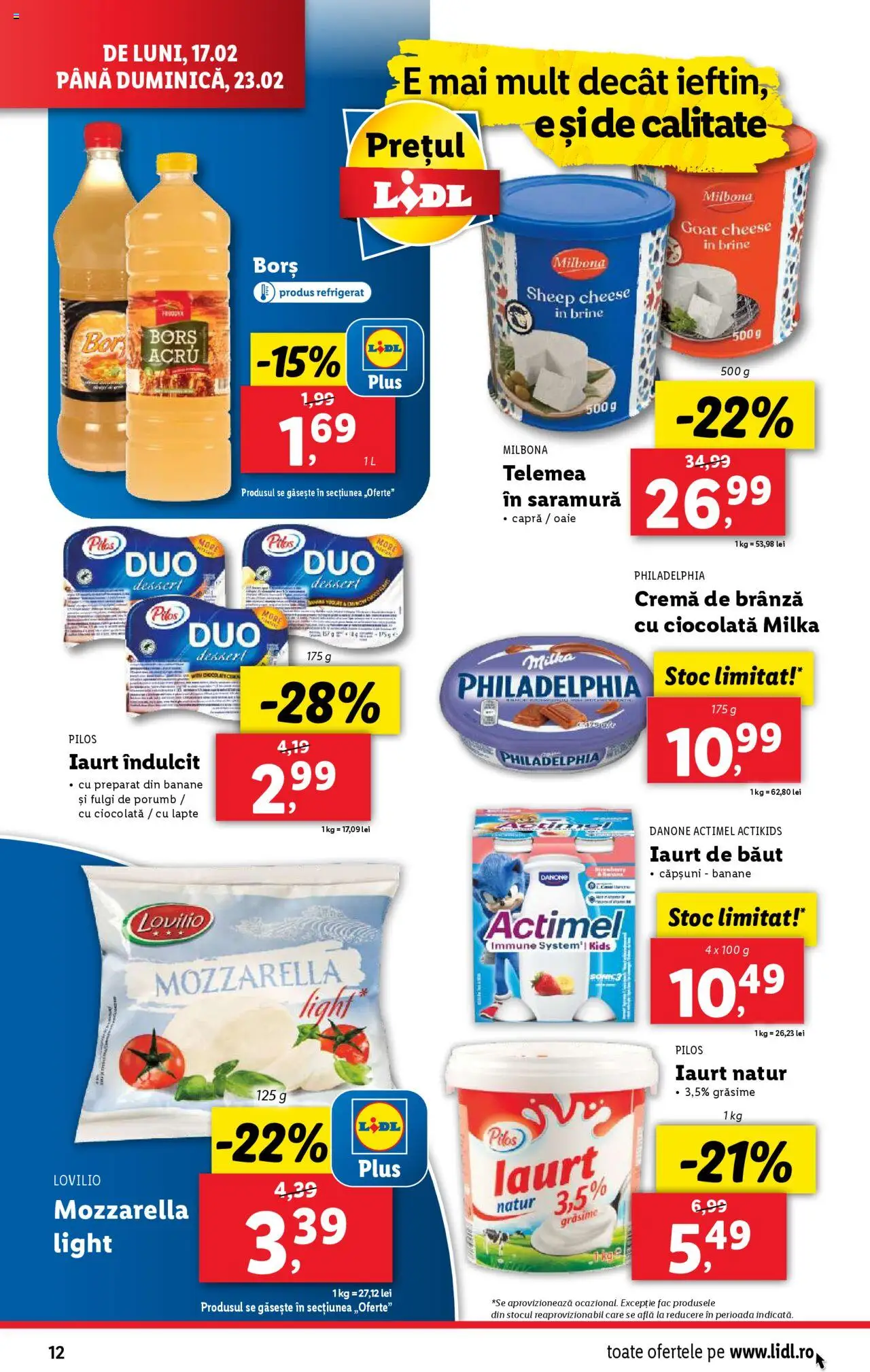 Catalog LIDL 17 - 23 Februarie 2025 | Pagina 12 | Produse: Toplar, Lapte, Ciocolată, Căpșuni