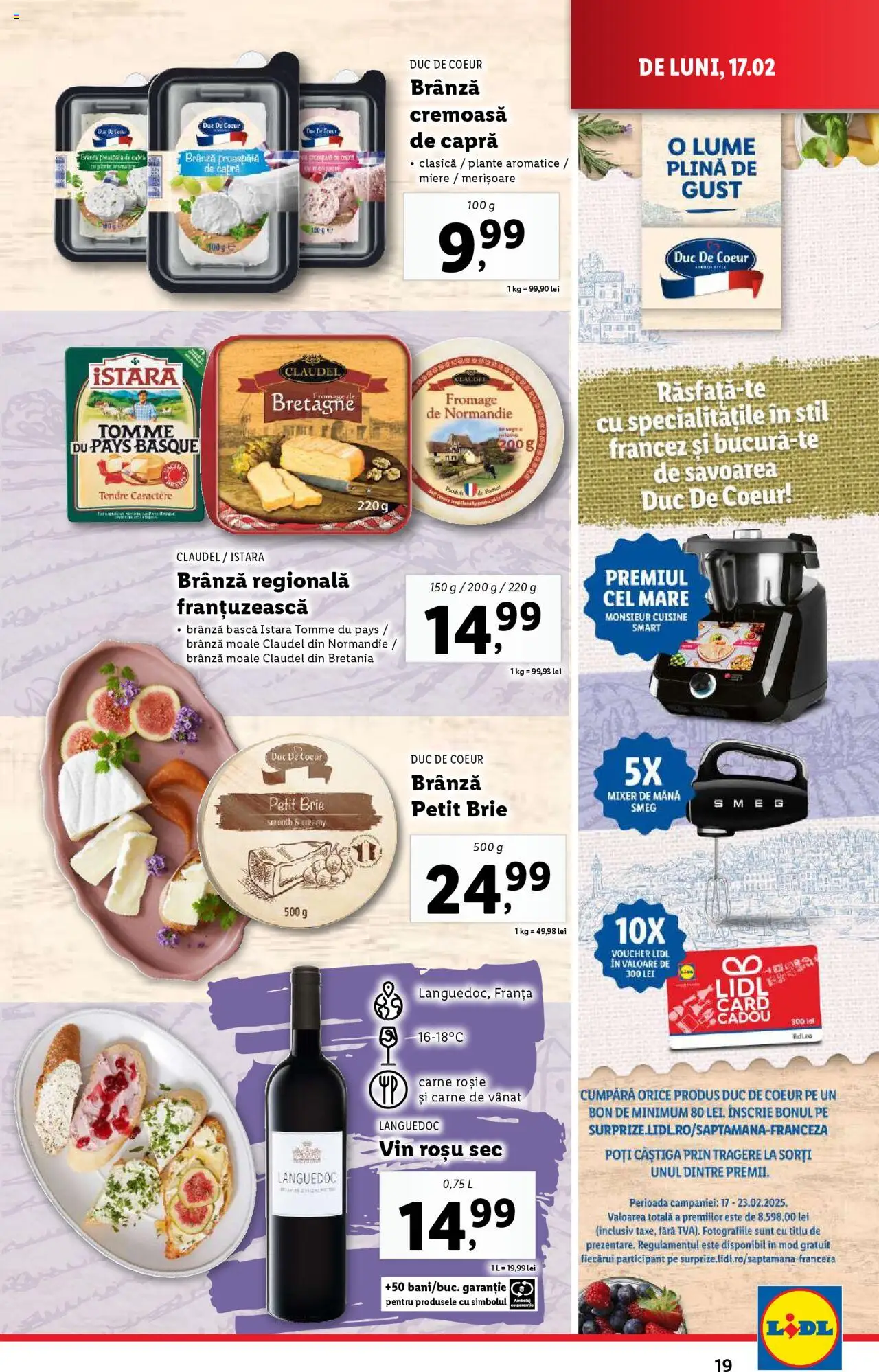Catalog LIDL 17 - 23 Februarie 2025 | Pagina 19 | Produse: Mixer, Brânză, Vin, Demirhindi