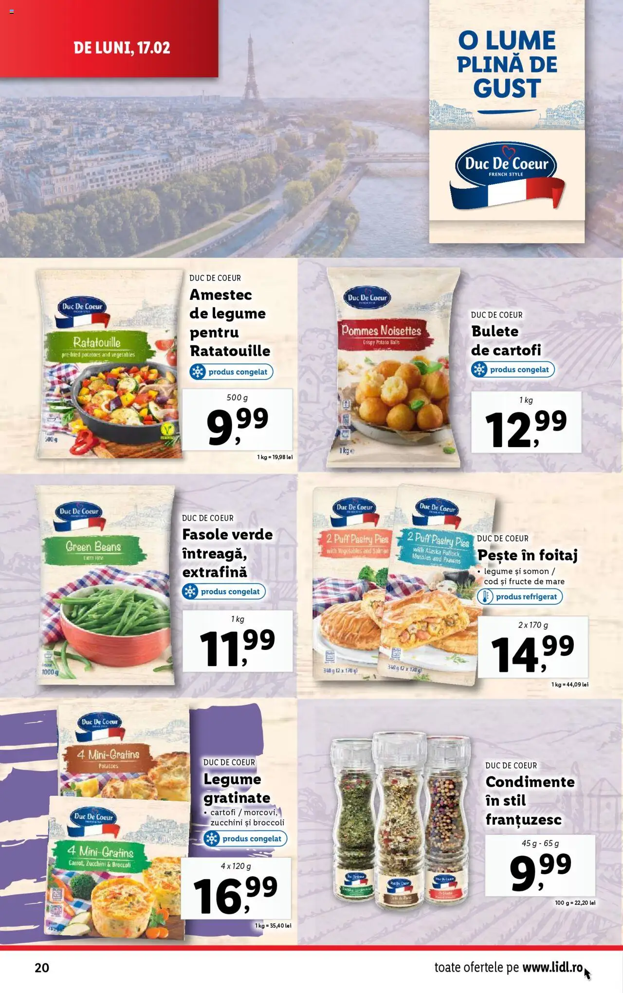 Catalog LIDL 17 - 23 Februarie 2025 | Pagina 20 | Produse: Delgeç, Fasole verde, Condimente, Cartofi