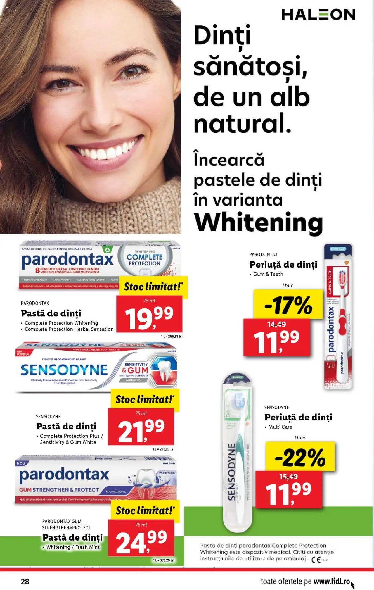 Catalog LIDL 17 - 23 Februarie 2025 | Pagina 28 | Produse: Pastă de dinți, Periuță de dinți