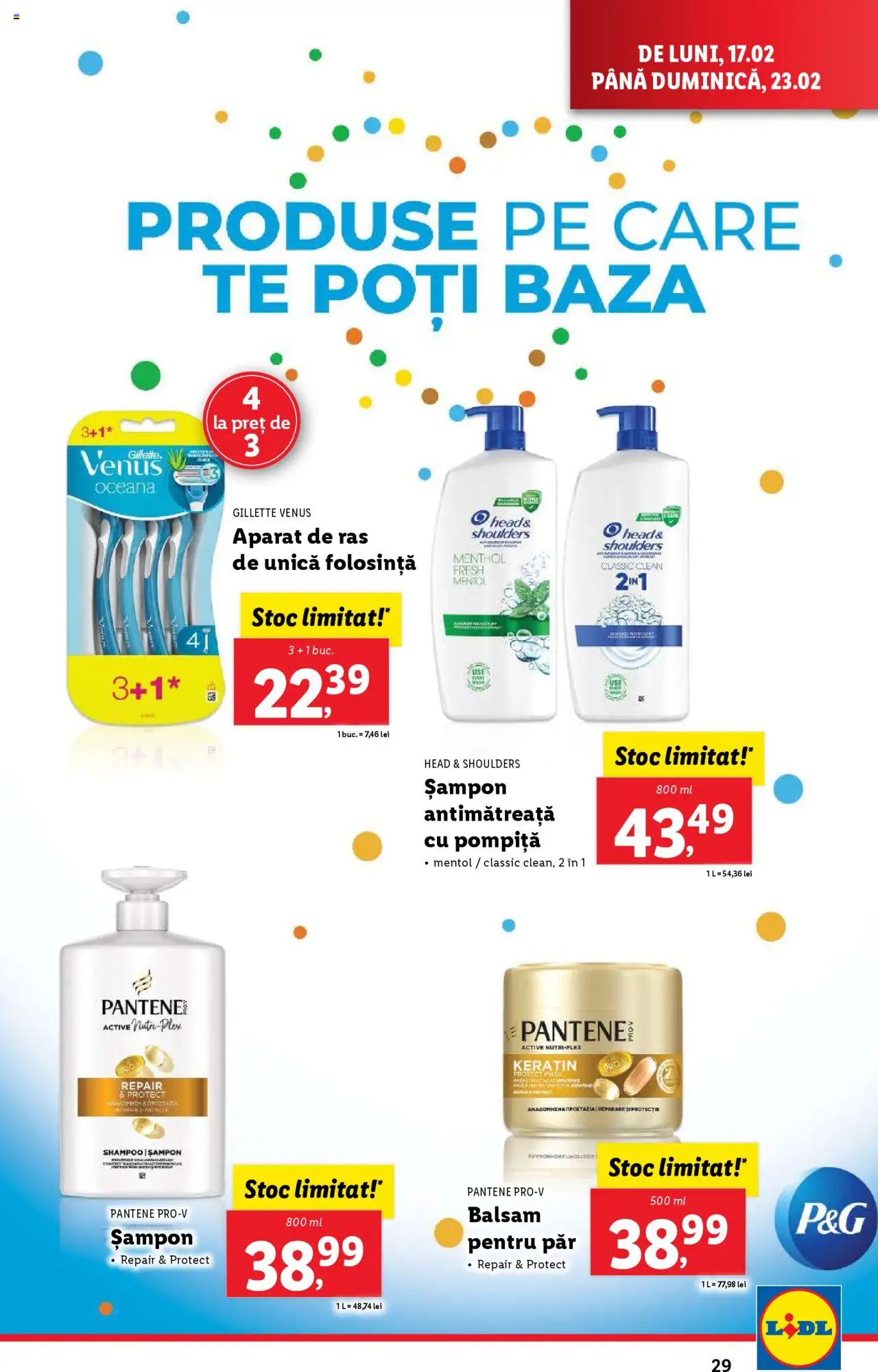 Catalog LIDL 17 - 23 Februarie 2025 | Pagina 29 | Produse: Pomelo, Aparat De Ras, Șampon, Balsam