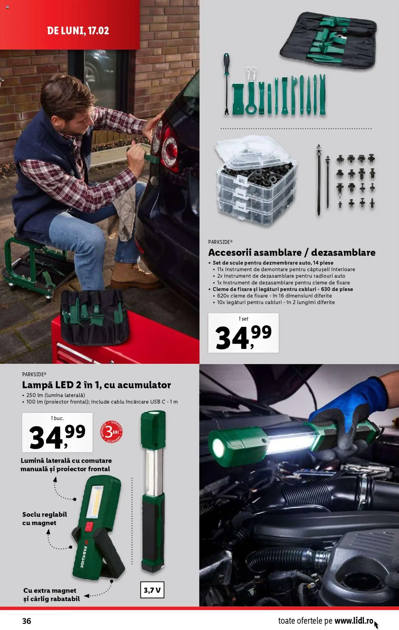 Catalog LIDL 17 - 23 Februarie 2025 | Pagina 36 | Produse: Tavuk suyu, Usb, Babak, Lampă