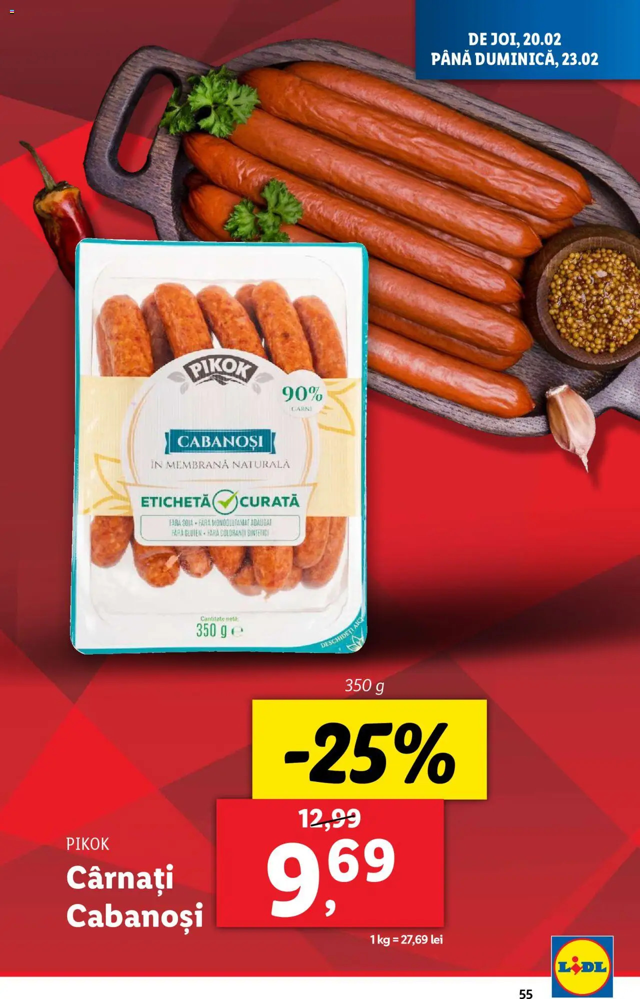 Catalog LIDL 17 - 23 Februarie 2025 | Pagina 55 | Produse: Cârnați