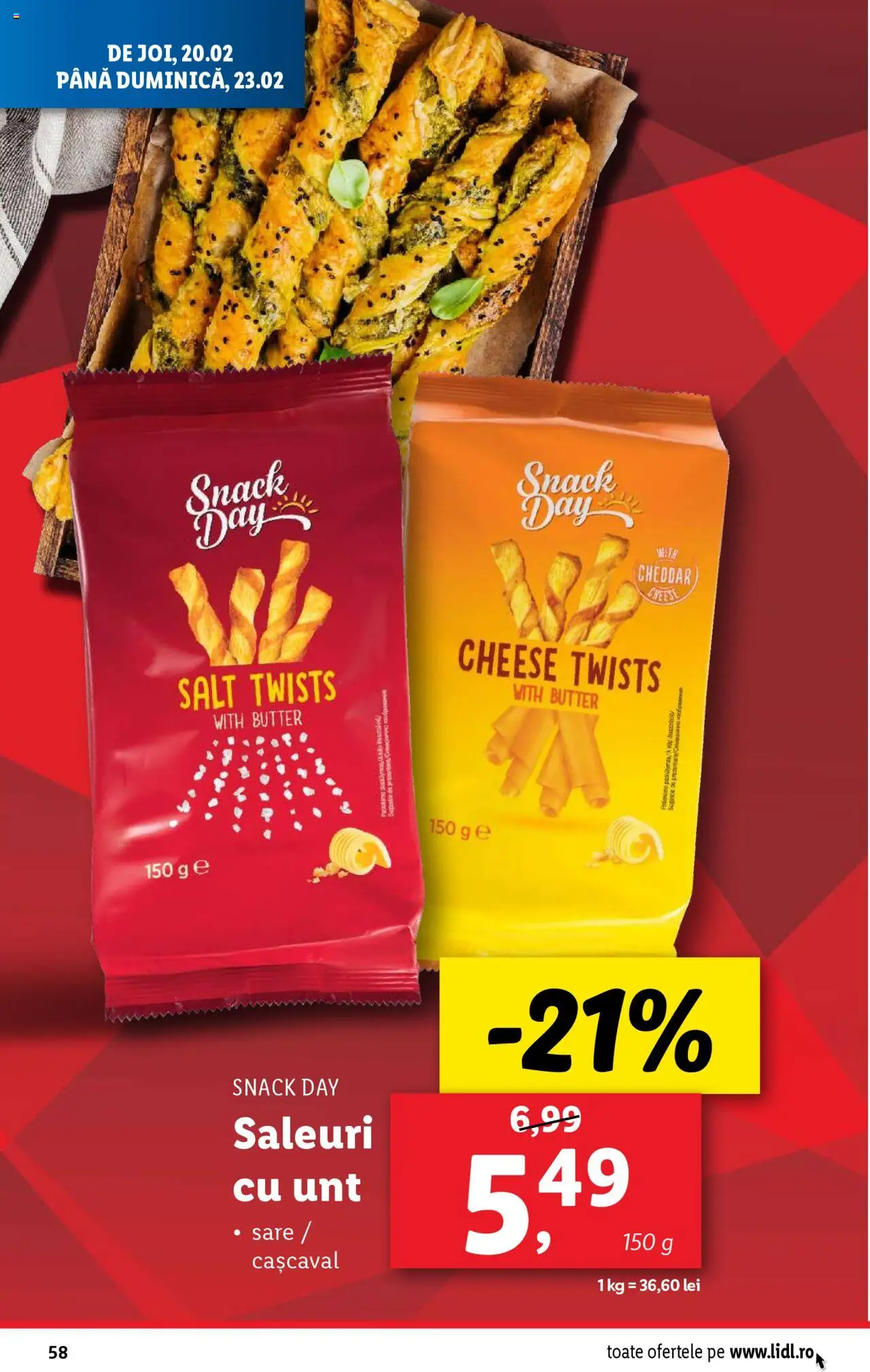 Catalog LIDL 17 - 23 Februarie 2025 | Pagina 58 | Produse: Cașcaval, Unt, Sare