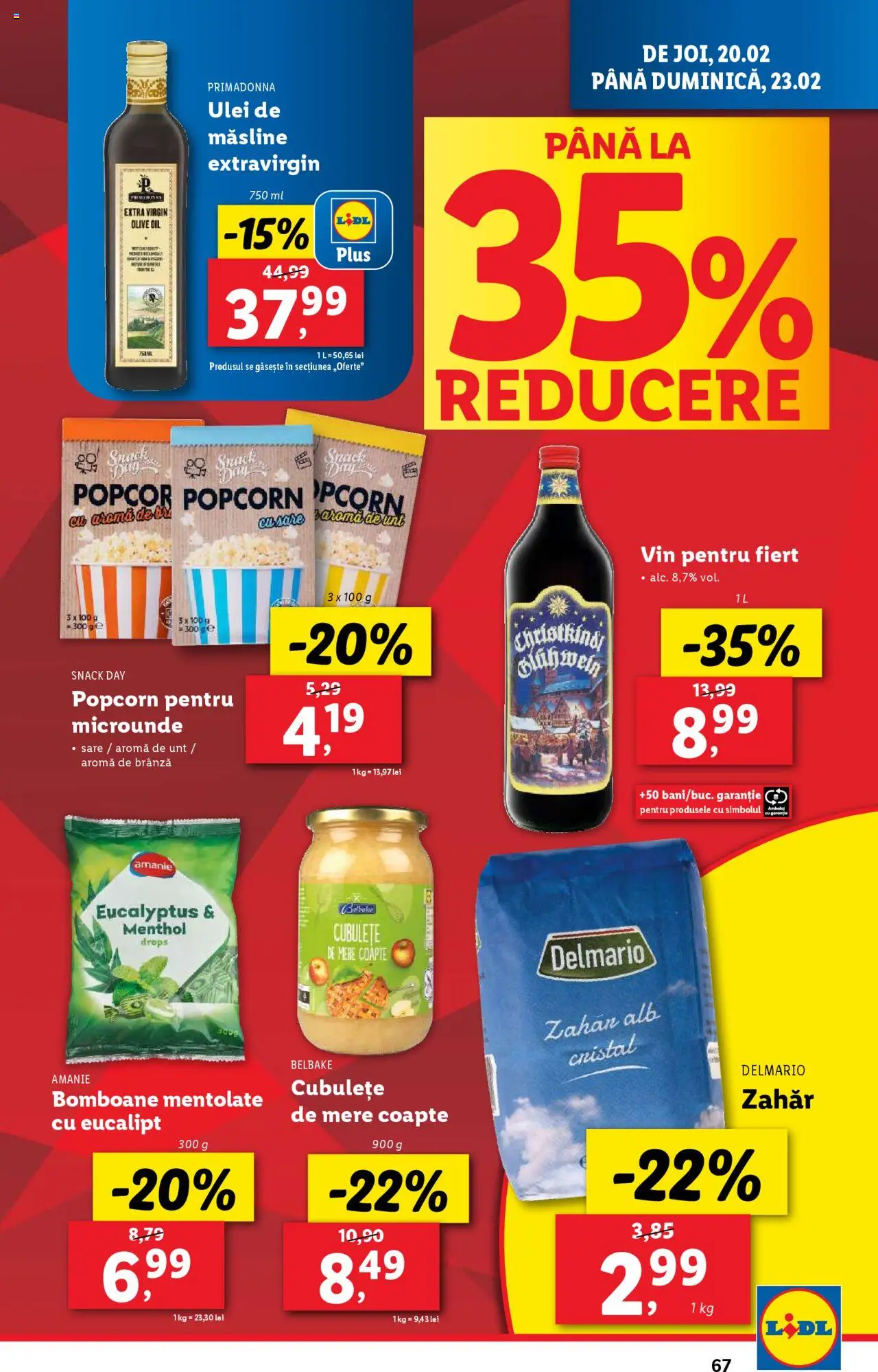 Catalog LIDL 17 - 23 Februarie 2025 | Pagina 67 | Produse: Unt, Vin, Bomboane, Zahăr