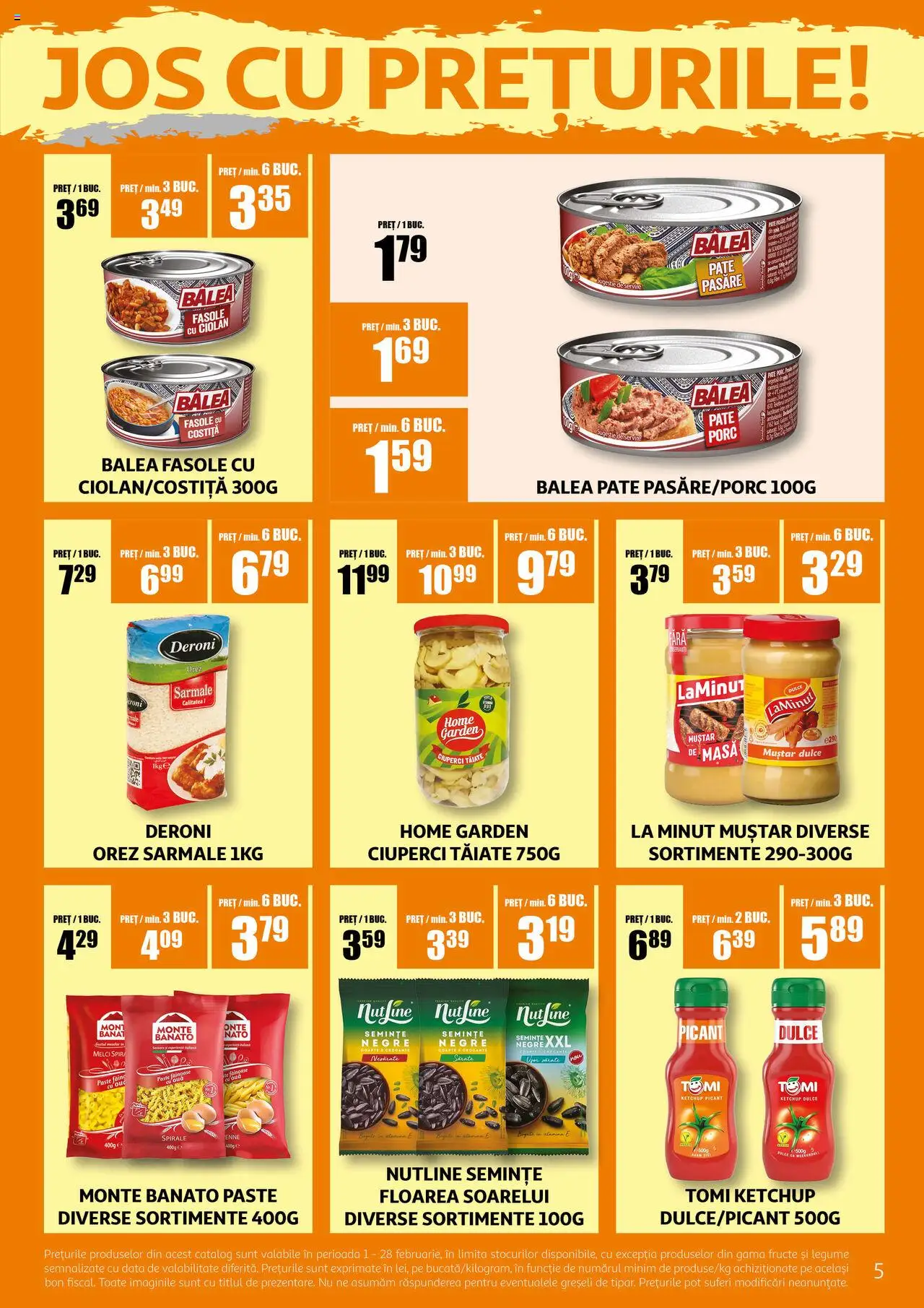 Catalog Auchan 1 - 28 Februarie 2025 | Pagina 5 | Produse: Ciuperci, Muștar, Ketchup, Legume