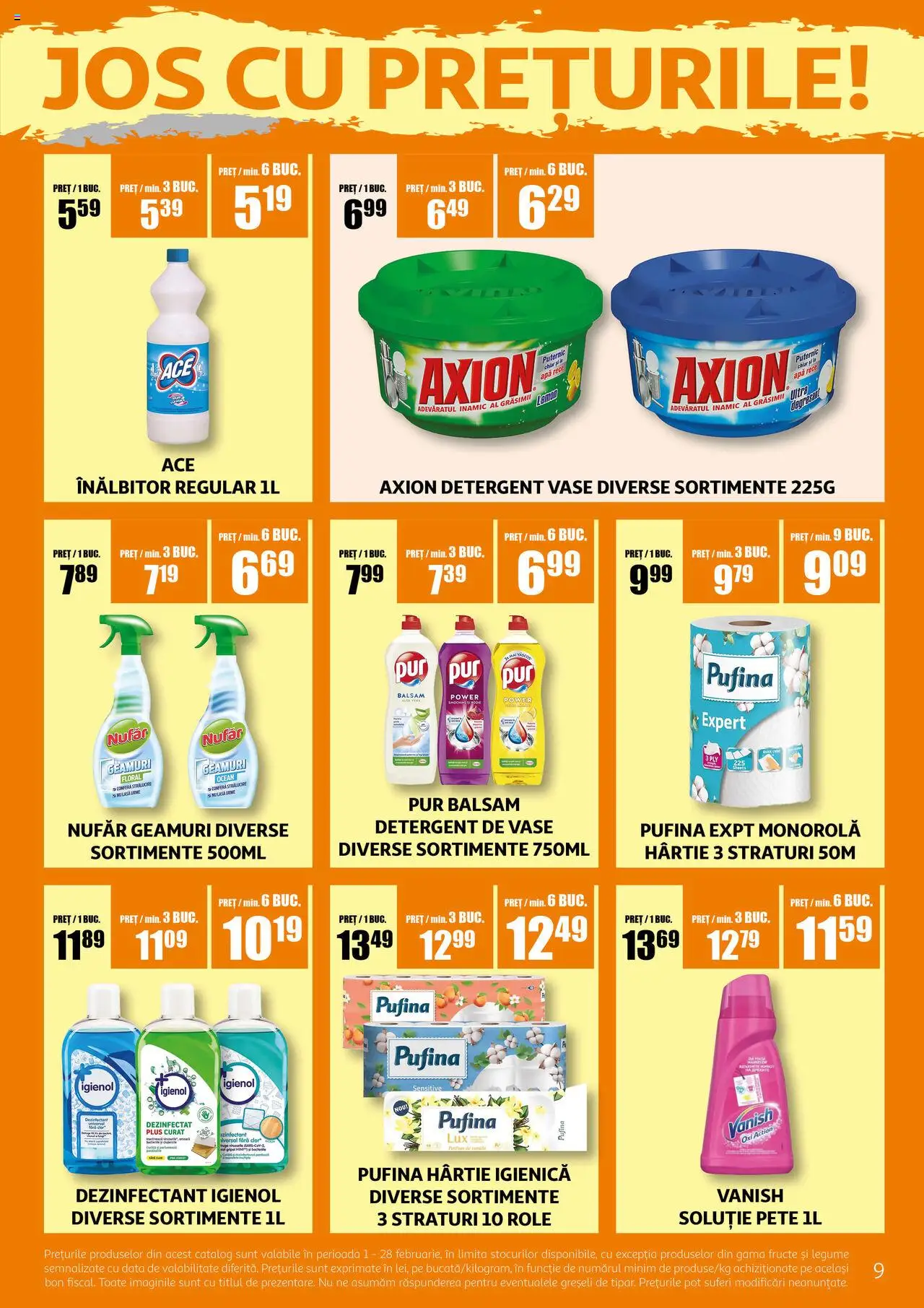 Catalog Auchan 1 - 28 Februarie 2025 | Pagina 9 | Produse: Balsam, Çelik Mama ve Su Kabı, Apă, Fructe