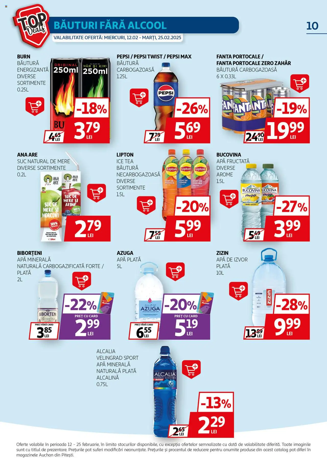 Catalog Auchan 12 - 25 Februarie 2025 | Pagina 10 | Produse: Suc, Portocale, Ice tea, Kiwi